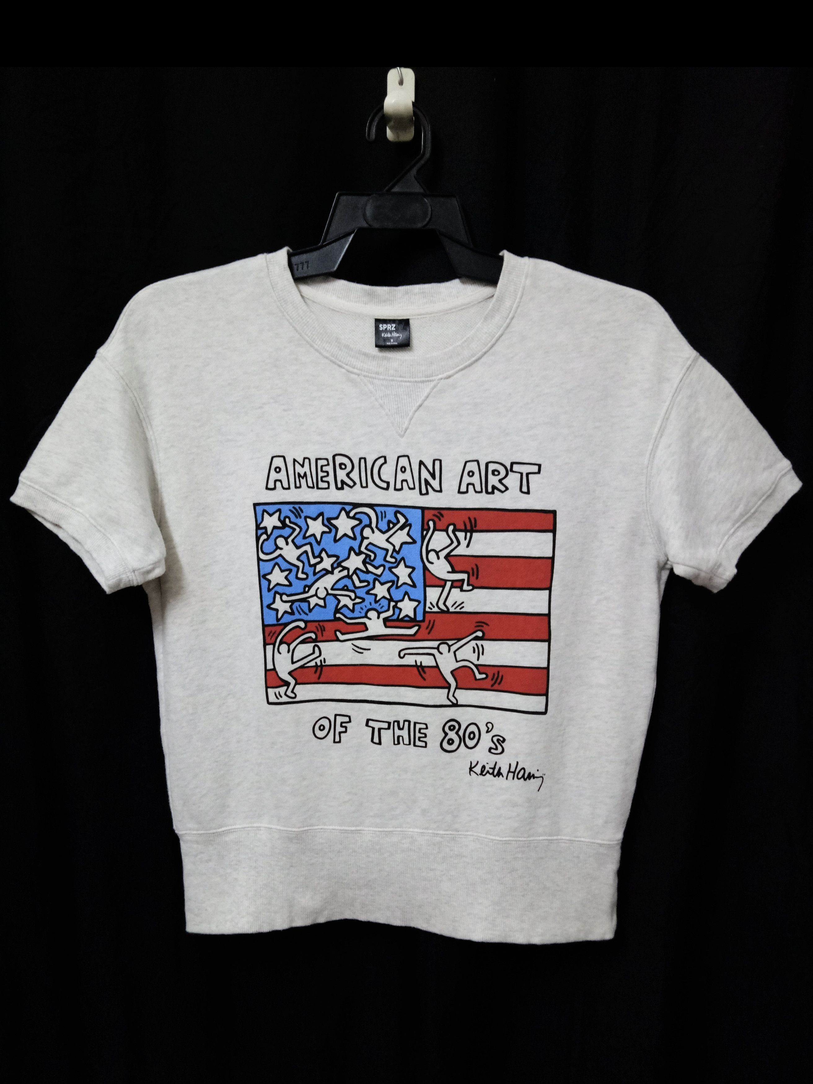 Japanese Brand 🔥🔥🔥KEITH HARING American Pop Art Short Sleeve Sweatshirt Size US M / EU 48-50 / 2 - 7 Thumbnail