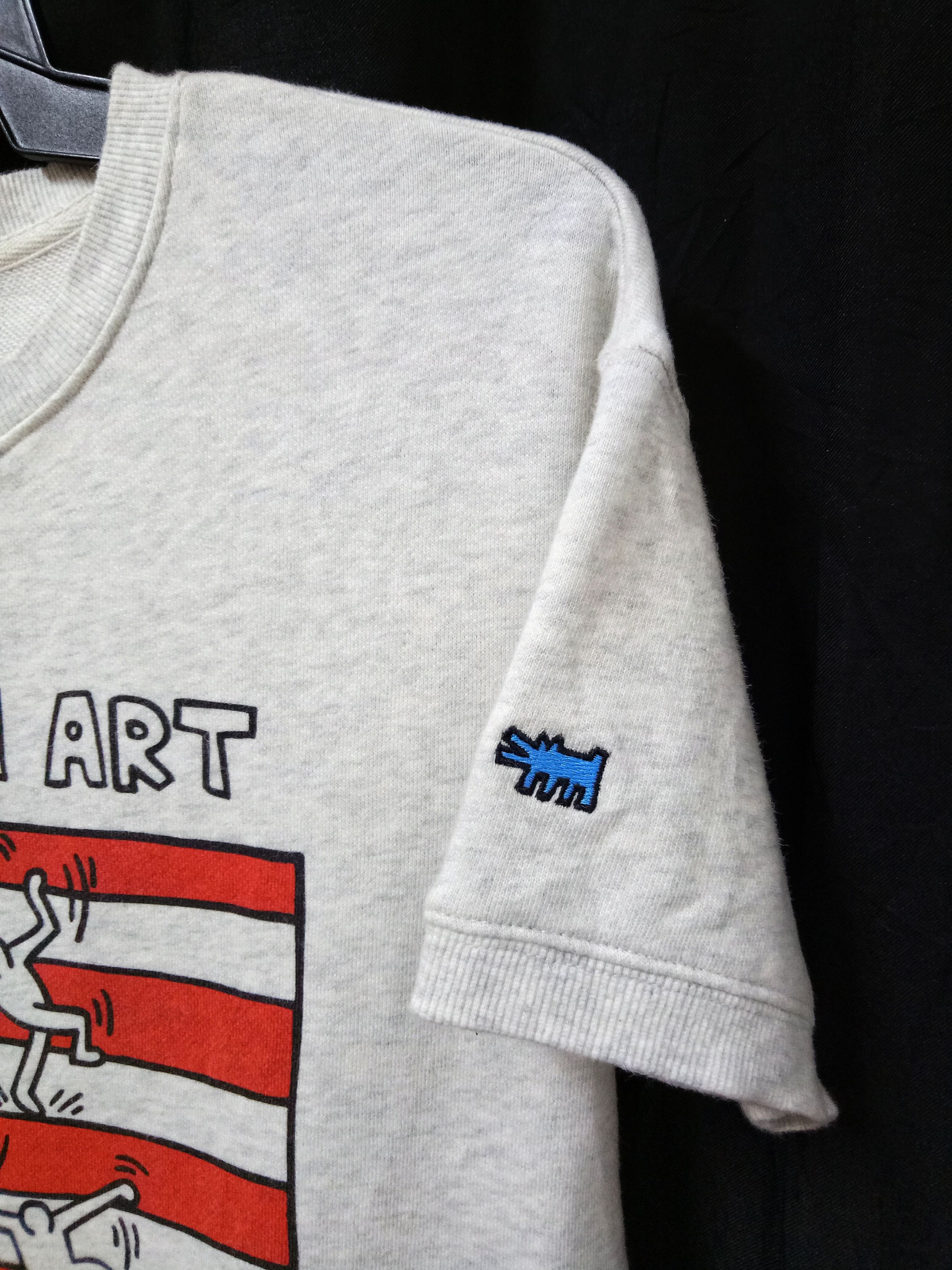Japanese Brand 🔥🔥🔥KEITH HARING American Pop Art Short Sleeve Sweatshirt Size US M / EU 48-50 / 2 - 2 Thumbnail
