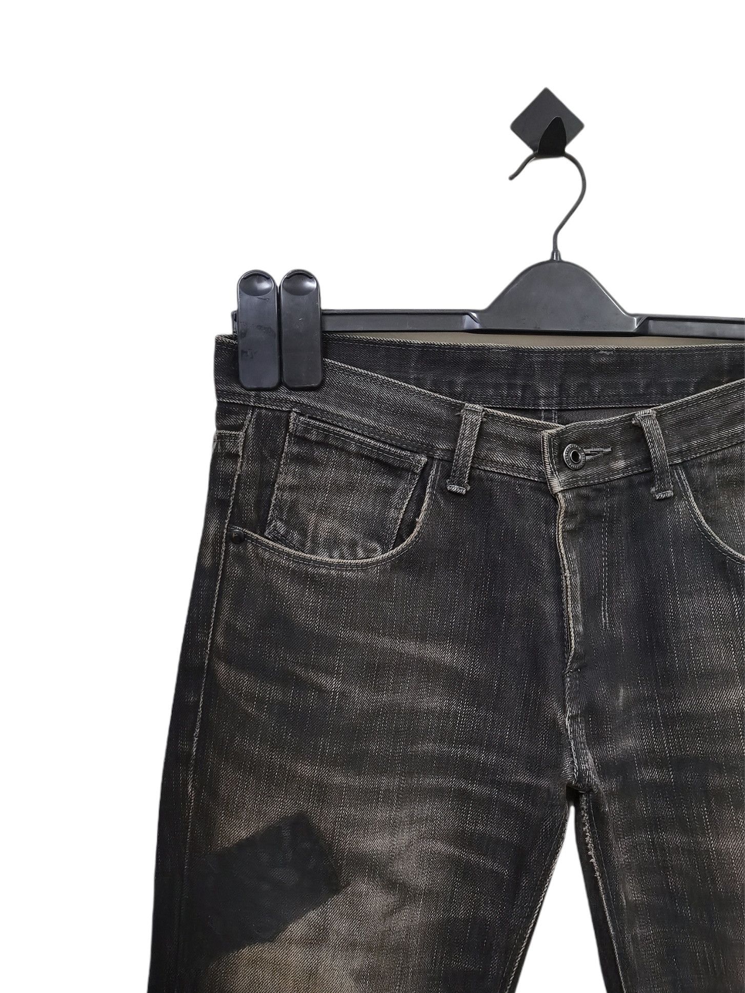 Black Barrett 🔥🔥🔥Black Barrett by Neil Barrett Disstressed Punk Jeans Size US 32 / EU 48 - 5 Thumbnail