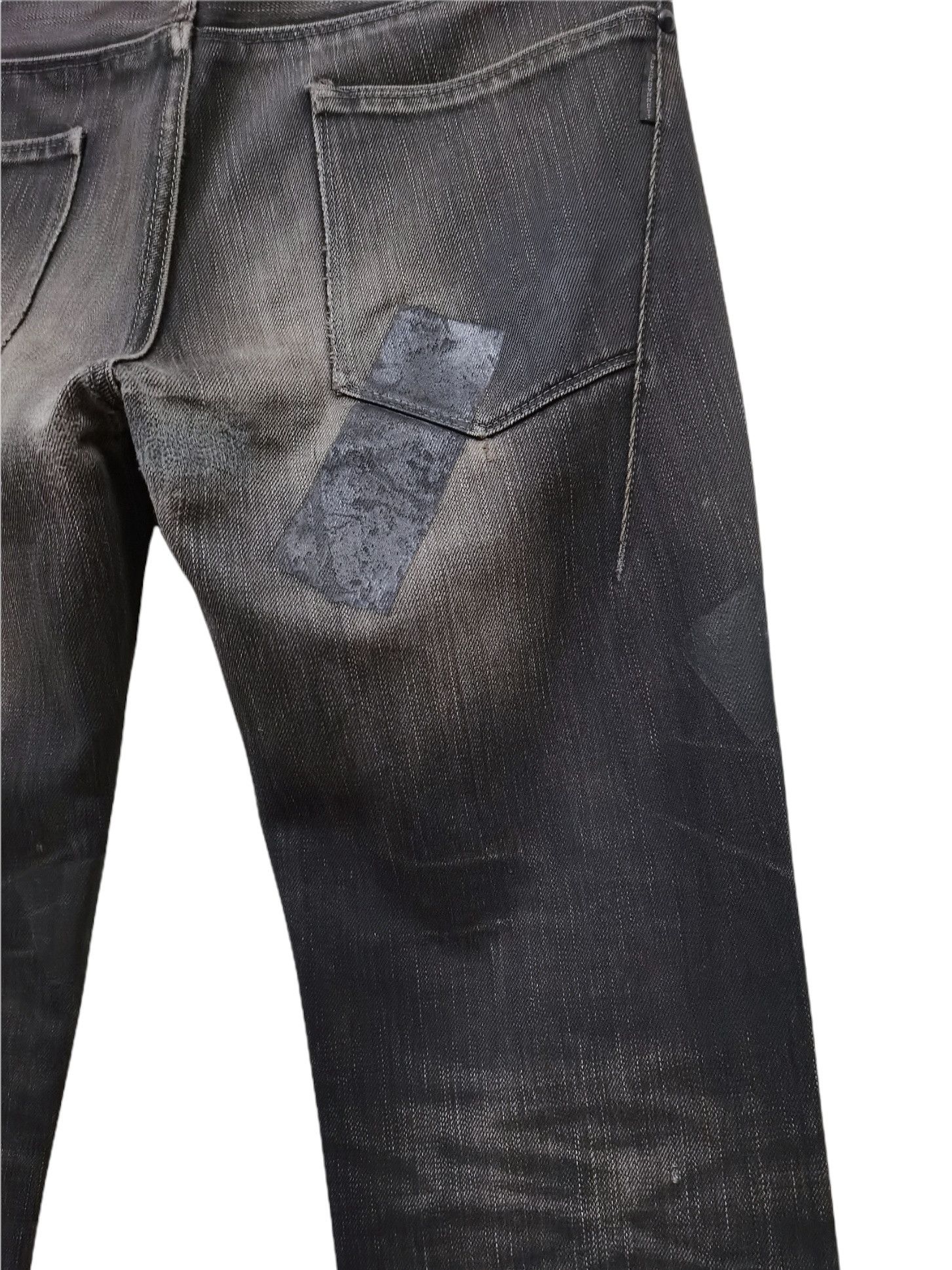 Black Barrett 🔥🔥🔥Black Barrett by Neil Barrett Disstressed Punk Jeans Size US 32 / EU 48 - 14 Thumbnail