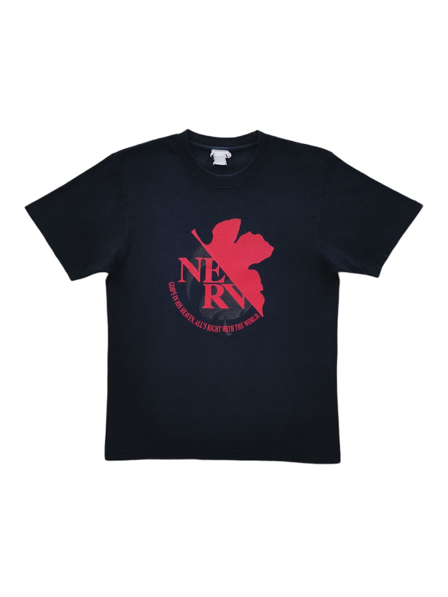 Anime 🔥Vintage EVANGELION NERV Logo Japanese Manga Anime Movie Size US M / EU 48-50 / 2 - 6 Thumbnail
