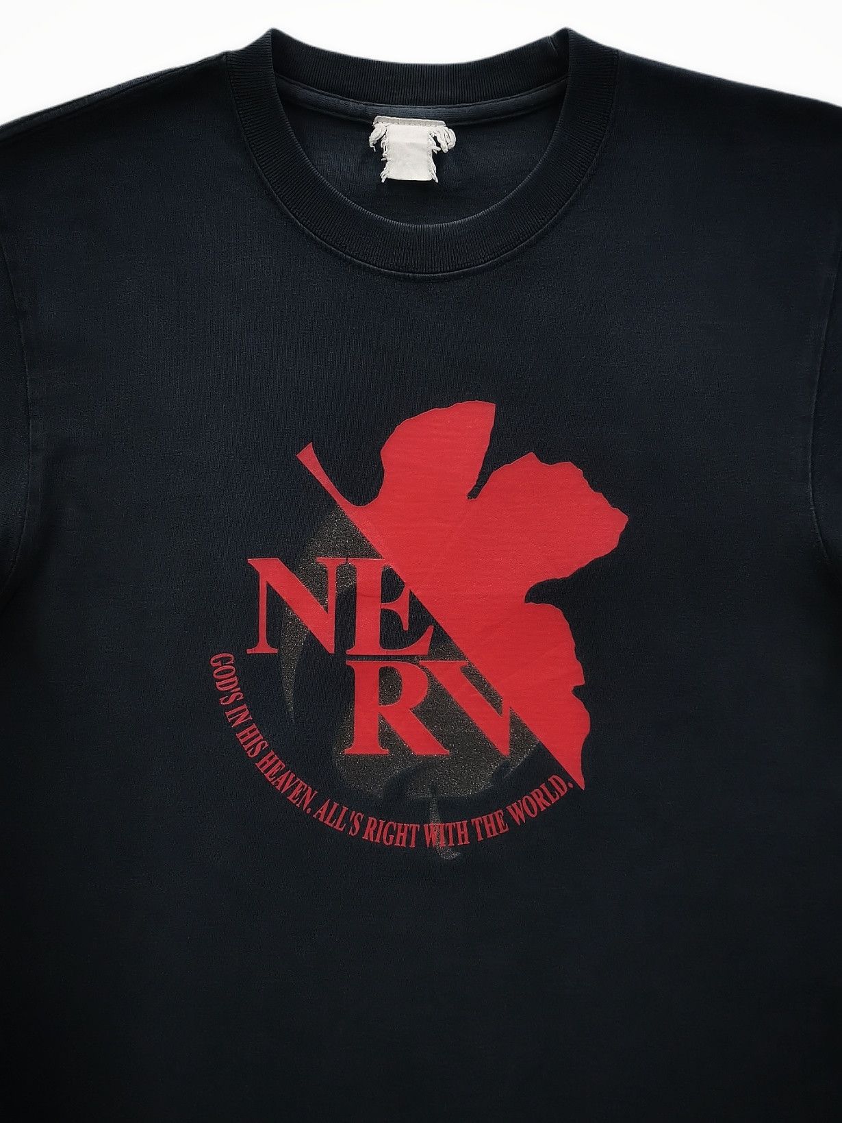 Anime 🔥Vintage EVANGELION NERV Logo Japanese Manga Anime Movie Size US M / EU 48-50 / 2 - 7 Thumbnail