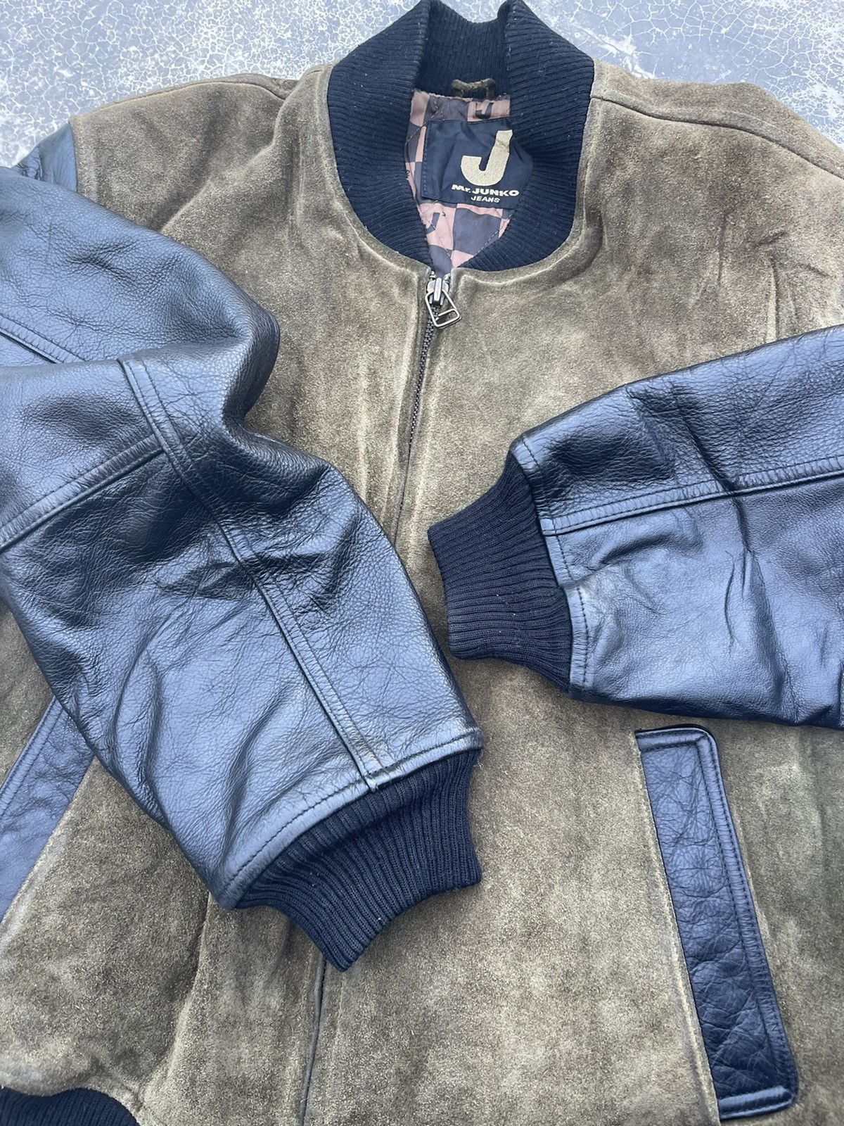 Genuine Leather × Japanese Brand Vintage Mr.Junko all leather varsity jacket Size US M / EU 48-50 / 2 - 11 Thumbnail