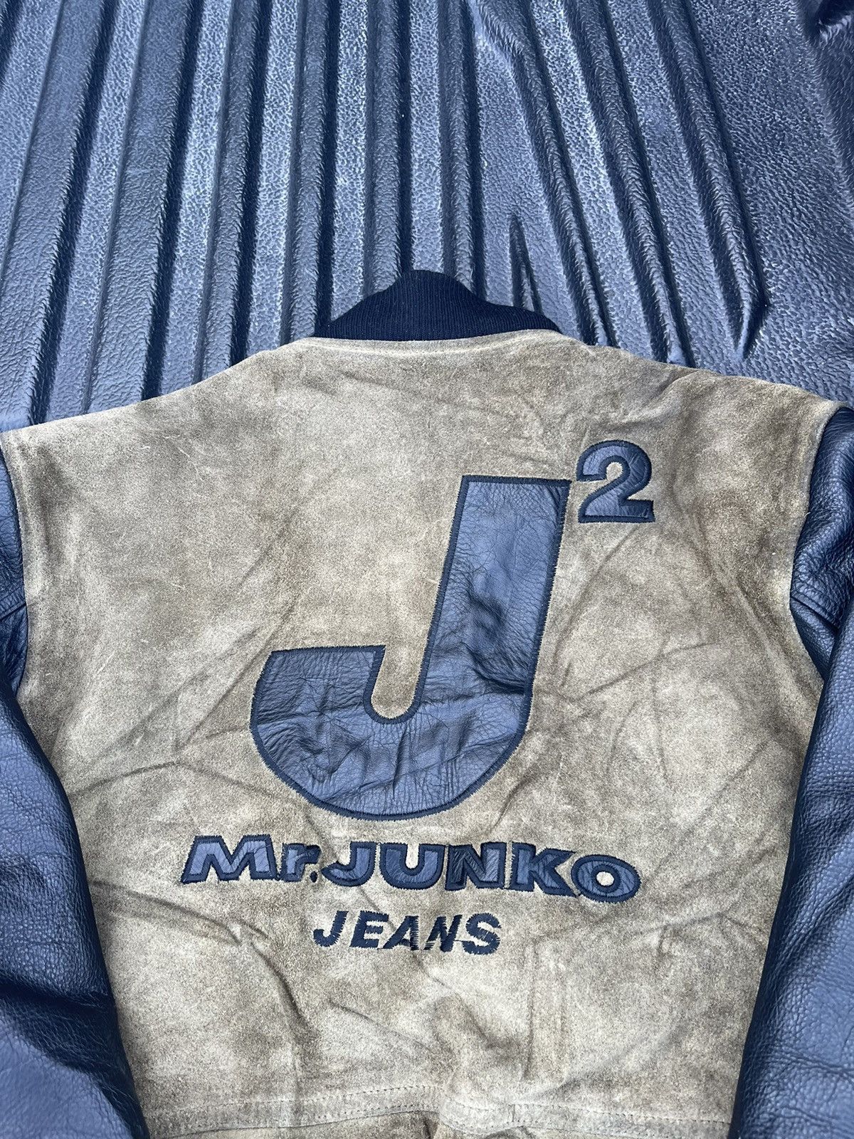 Genuine Leather × Japanese Brand Vintage Mr.Junko all leather varsity jacket Size US M / EU 48-50 / 2 - 5 Thumbnail