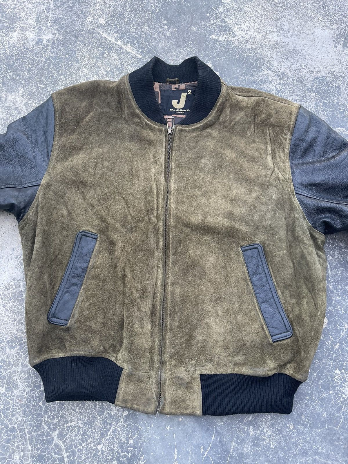 Genuine Leather × Japanese Brand Vintage Mr.Junko all leather varsity jacket Size US M / EU 48-50 / 2 - 14 Thumbnail