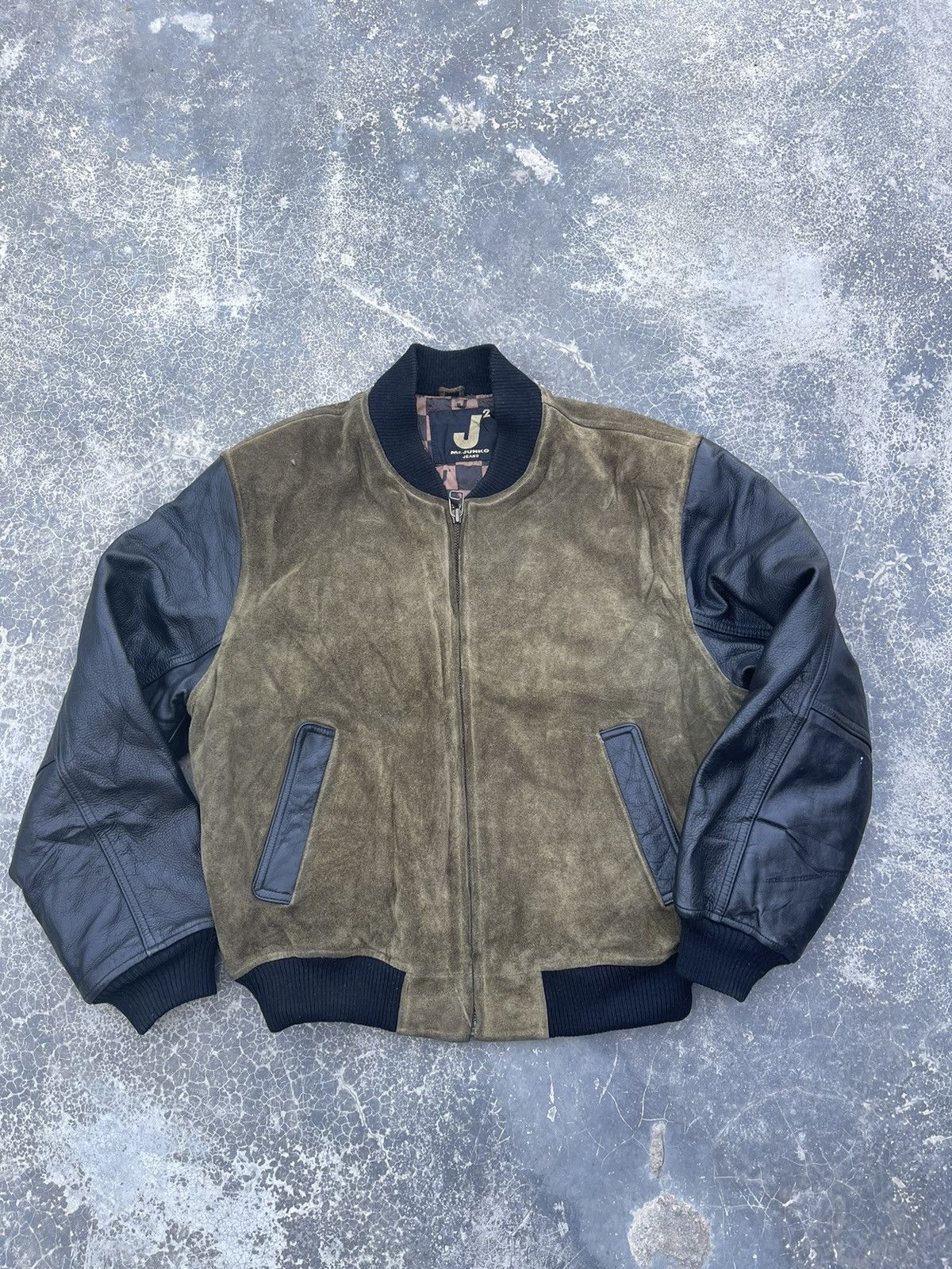 Genuine Leather × Japanese Brand Vintage Mr.Junko all leather varsity jacket Size US M / EU 48-50 / 2 - 4 Thumbnail