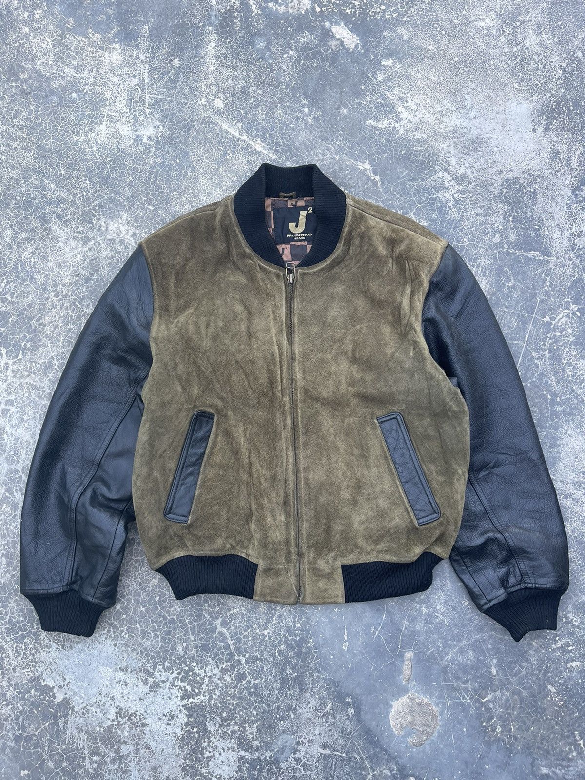 Genuine Leather × Japanese Brand Vintage Mr.Junko all leather varsity jacket Size US M / EU 48-50 / 2 - 1 Thumbnail