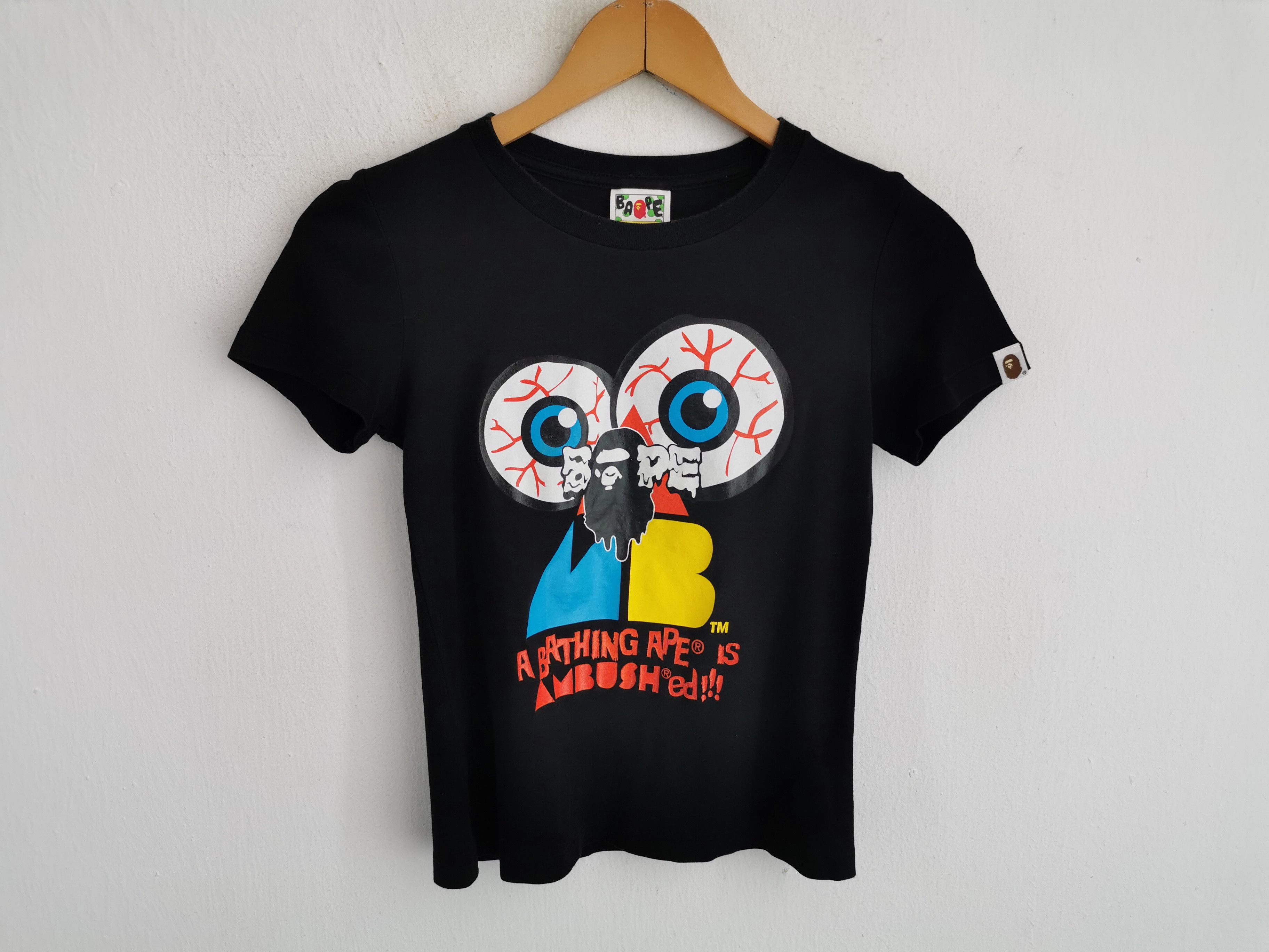 Vintage A Bathing Ape Made In Japan Big Logo Tee T Size 2XS