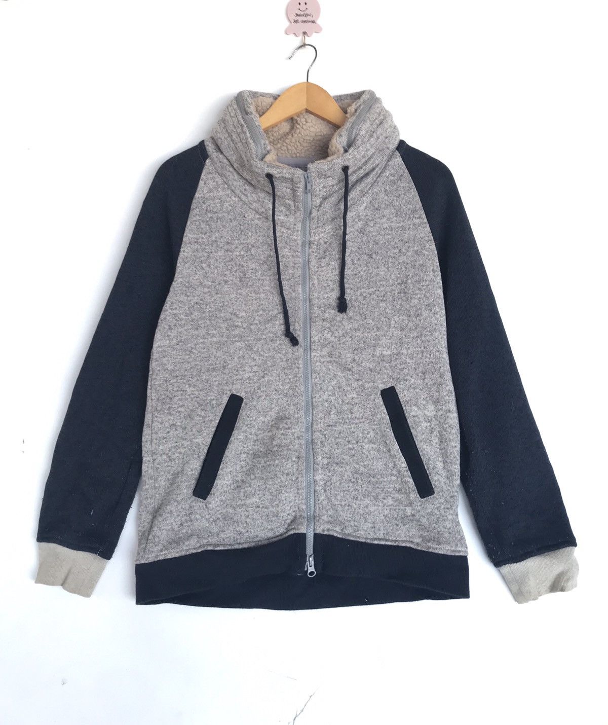 Image of Beams Plus Archive Vintage Beams Japan Hoodie Pullover in Grey, Men's (Size Small)