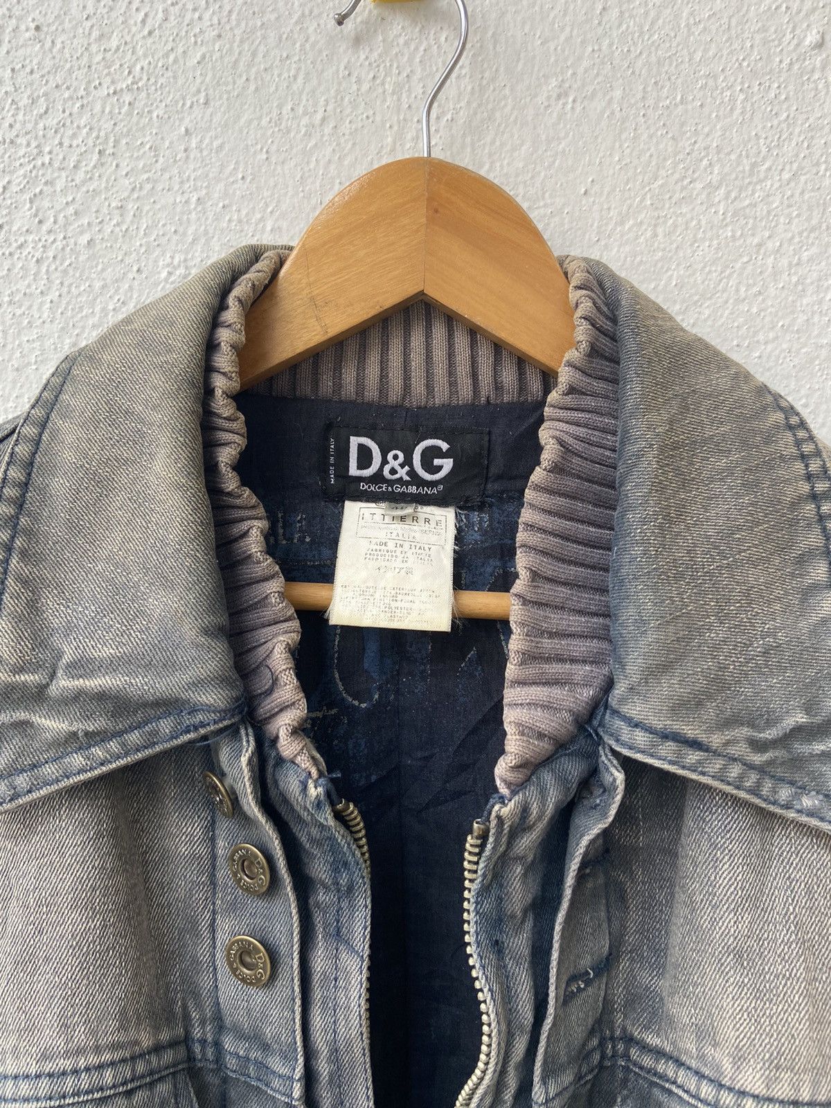Dolce & Gabbana Archive 80’s D&G Big Logo Sailing Denim jacket Size US M / EU 48-50 / 2 - 7 Thumbnail