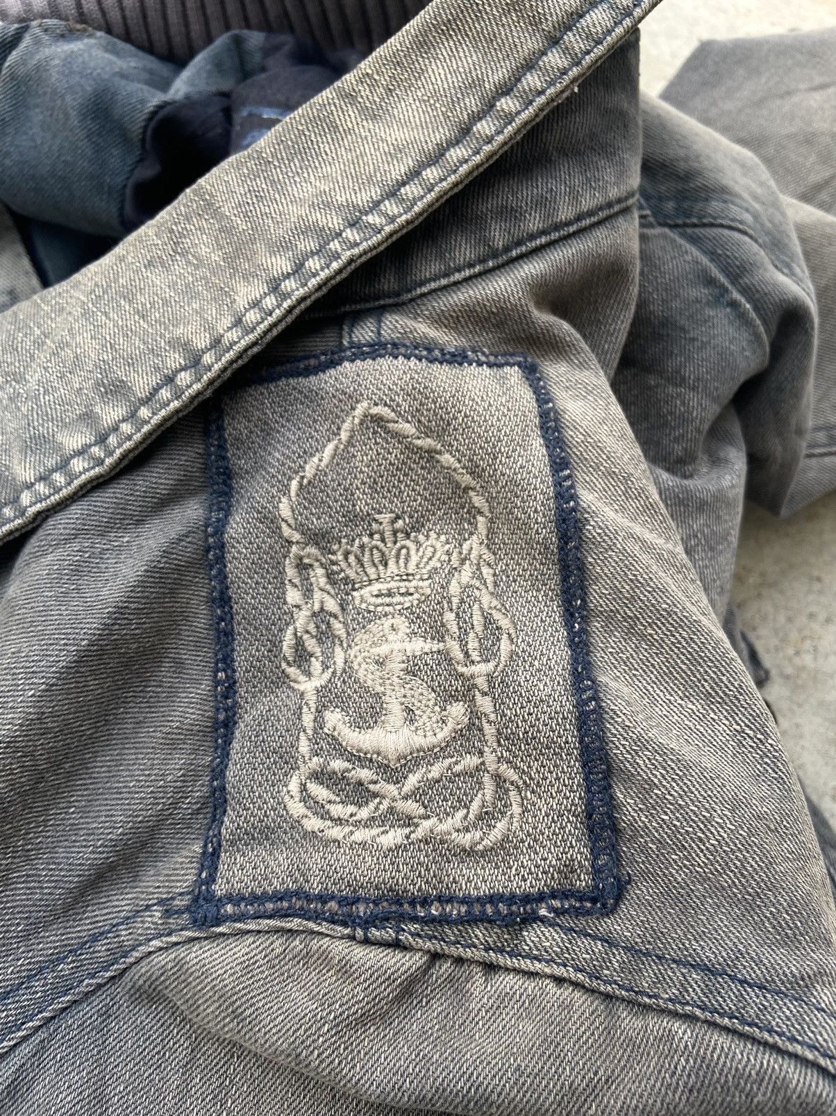 Dolce & Gabbana Archive 80’s D&G Big Logo Sailing Denim jacket Size US M / EU 48-50 / 2 - 14 Thumbnail