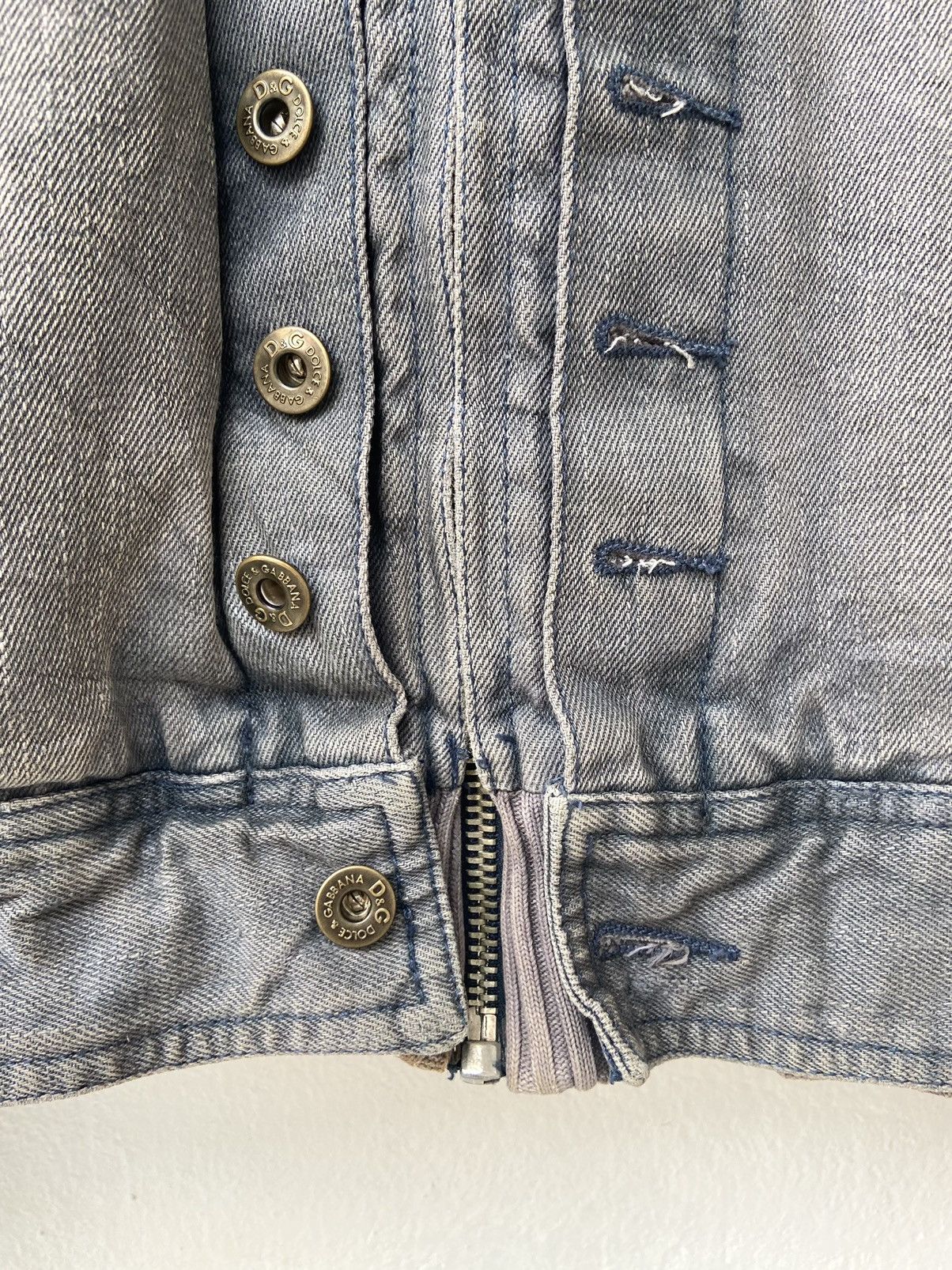Dolce & Gabbana Archive 80’s D&G Big Logo Sailing Denim jacket Size US M / EU 48-50 / 2 - 6 Thumbnail