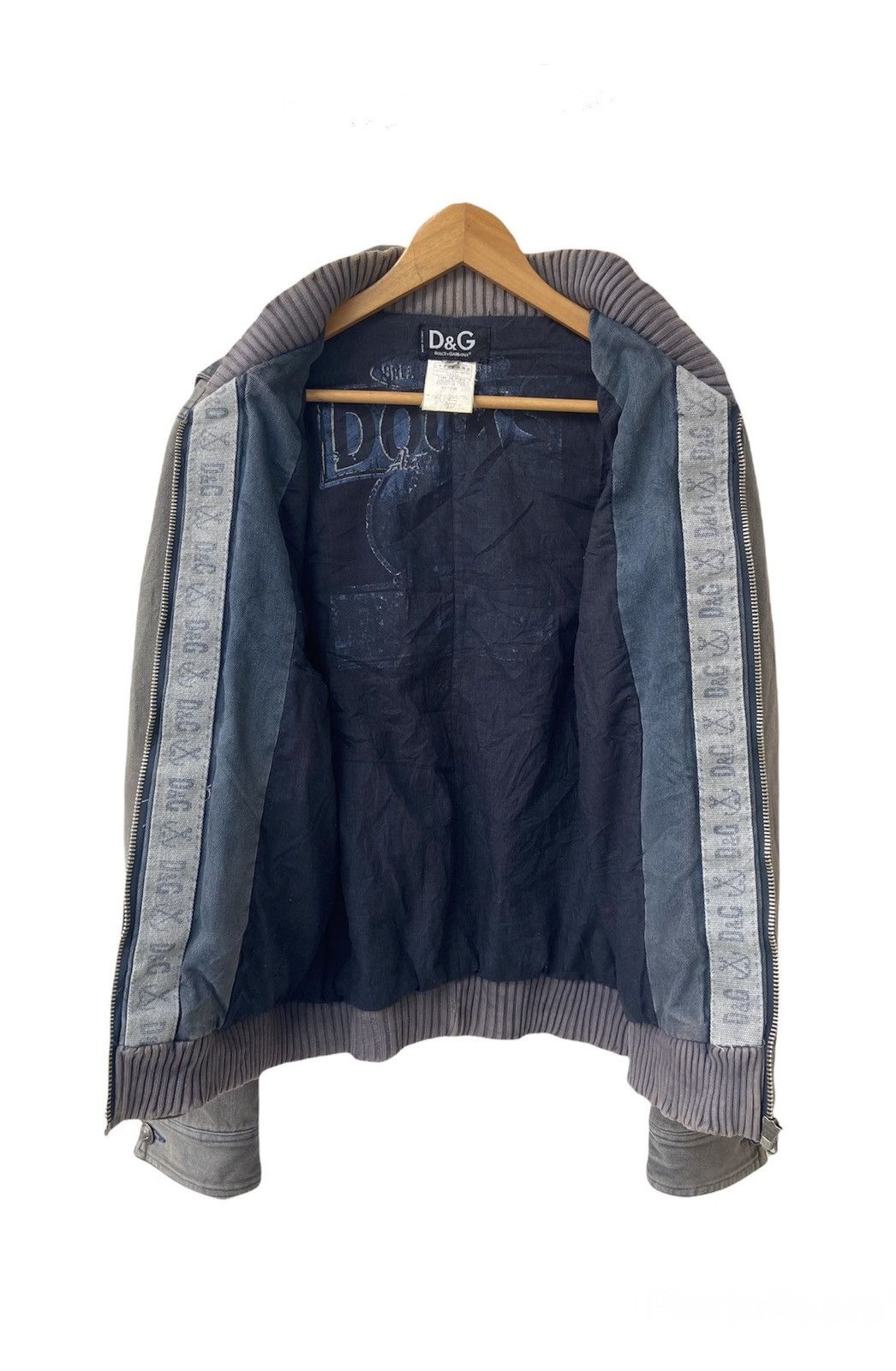 Dolce & Gabbana Archive 80’s D&G Big Logo Sailing Denim jacket Size US M / EU 48-50 / 2 - 3 Thumbnail