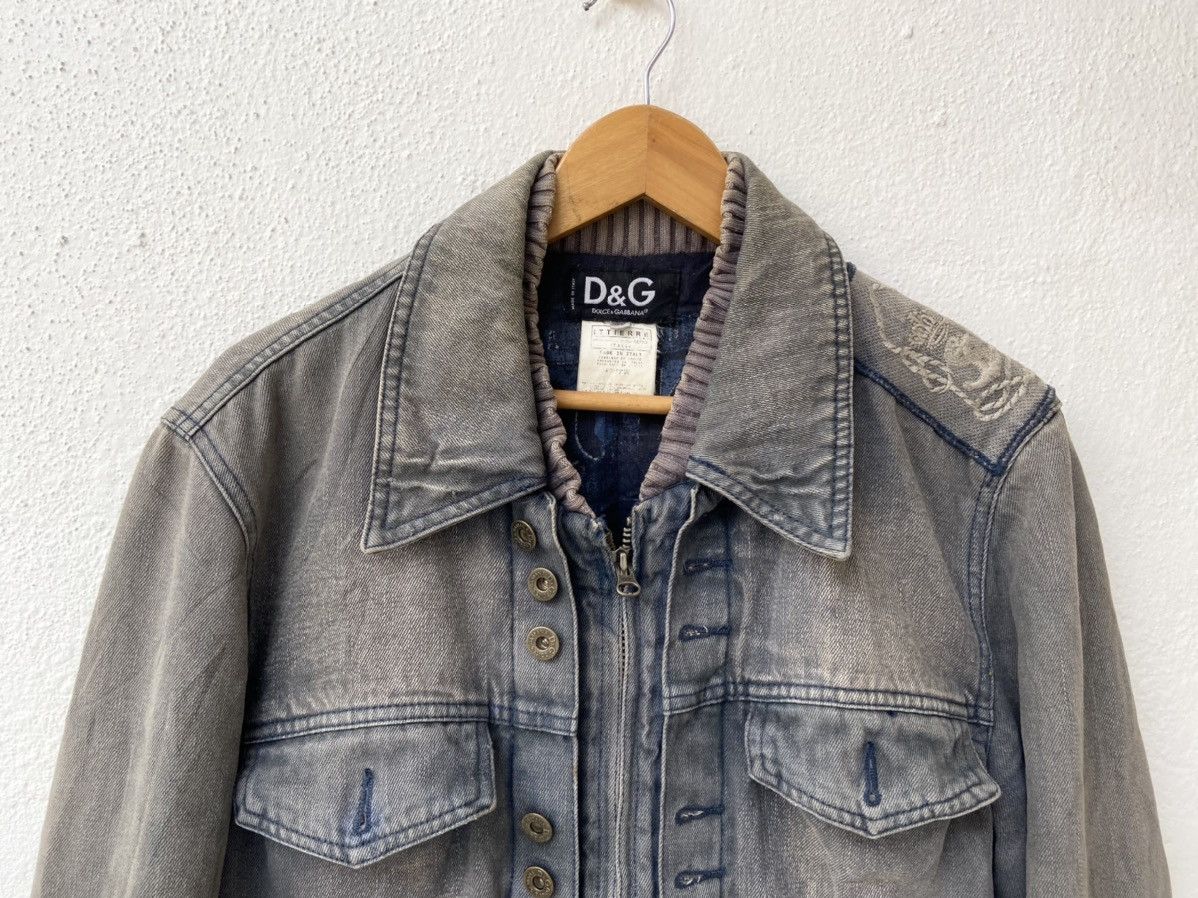 Dolce & Gabbana Archive 80’s D&G Big Logo Sailing Denim jacket Size US M / EU 48-50 / 2 - 4 Thumbnail