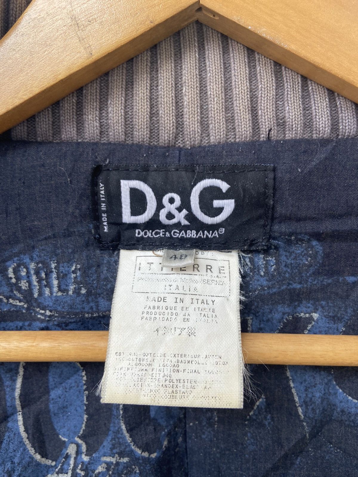 Dolce & Gabbana Archive 80’s D&G Big Logo Sailing Denim jacket Size US M / EU 48-50 / 2 - 16 Thumbnail