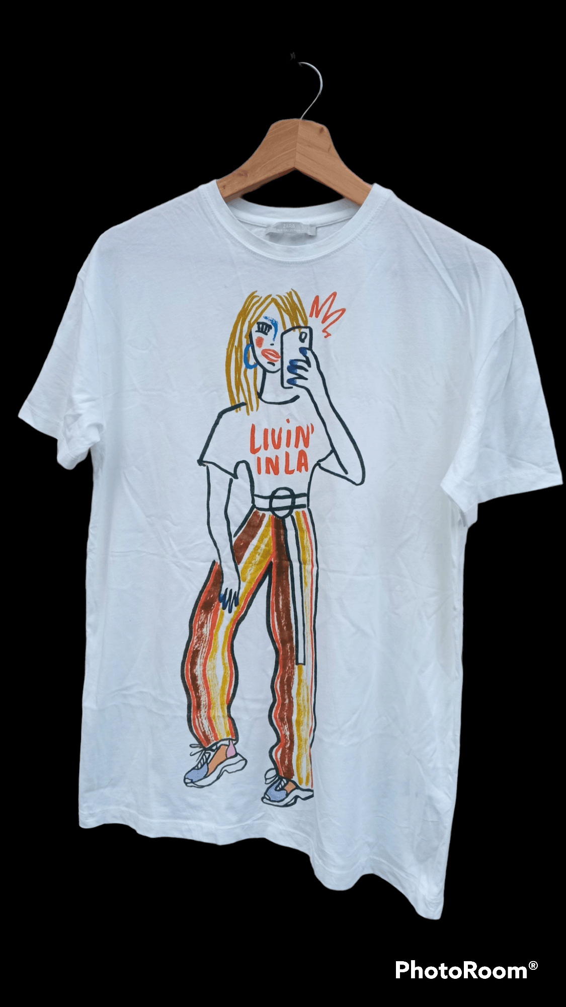 Japanese Brand × Zara 🔥🔥Zara Living In LA Fashion Artwork T-Shirt Size US M / EU 48-50 / 2 - 3 Thumbnail