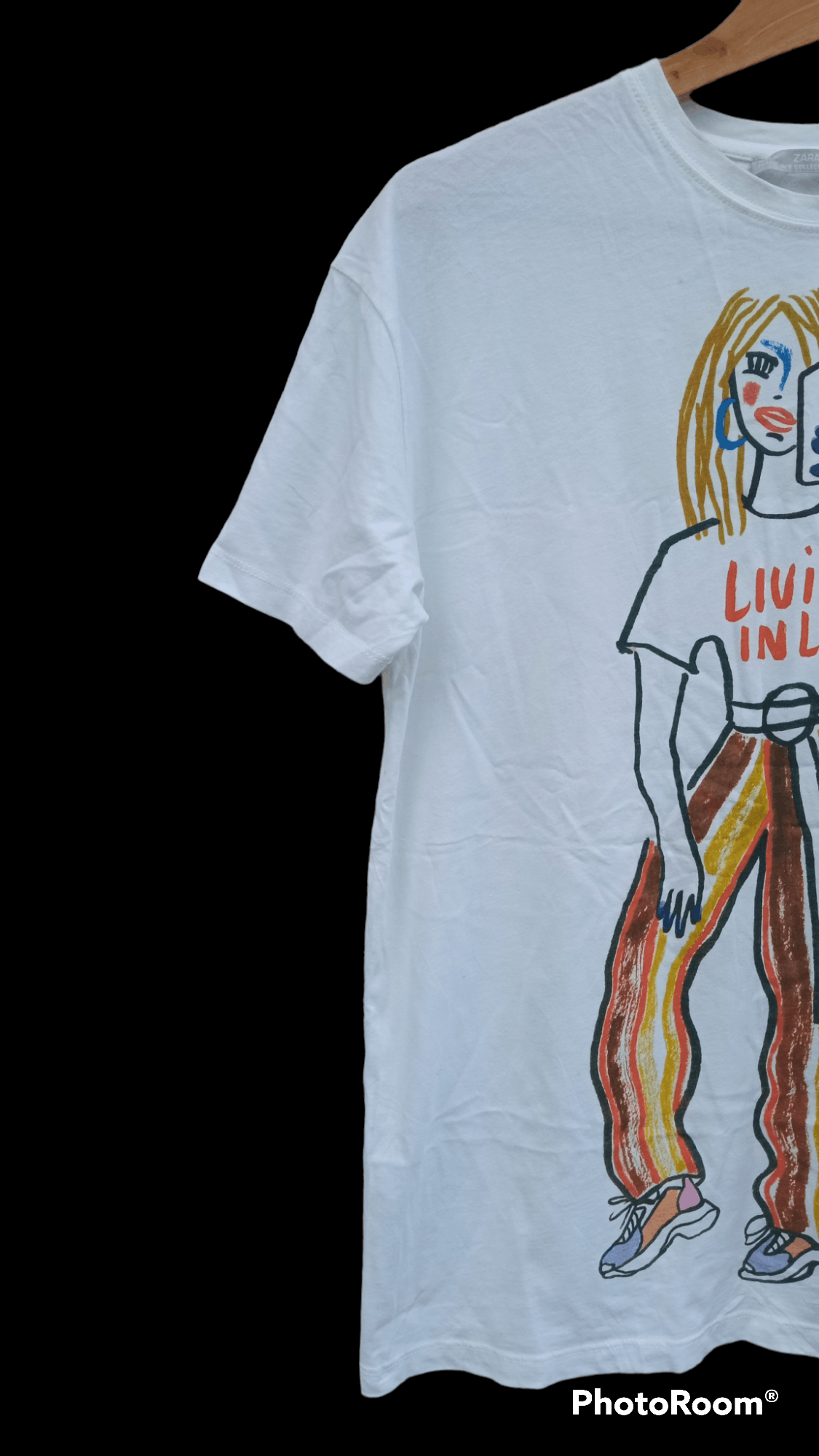 Japanese Brand × Zara 🔥🔥Zara Living In LA Fashion Artwork T-Shirt Size US M / EU 48-50 / 2 - 4 Thumbnail