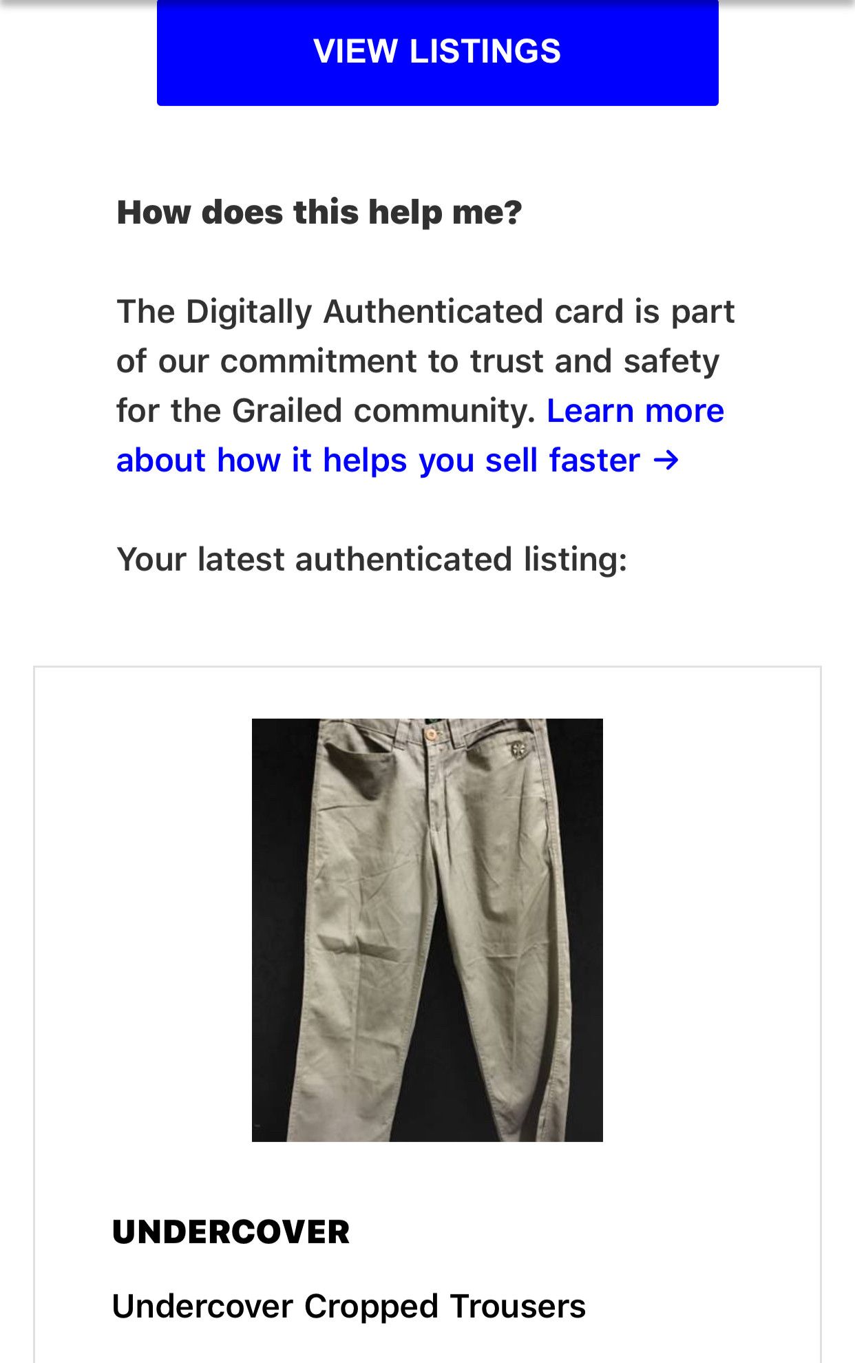 Undercover Undercover SS 2002 Cropped Trousers Size US 33 - 10 Thumbnail