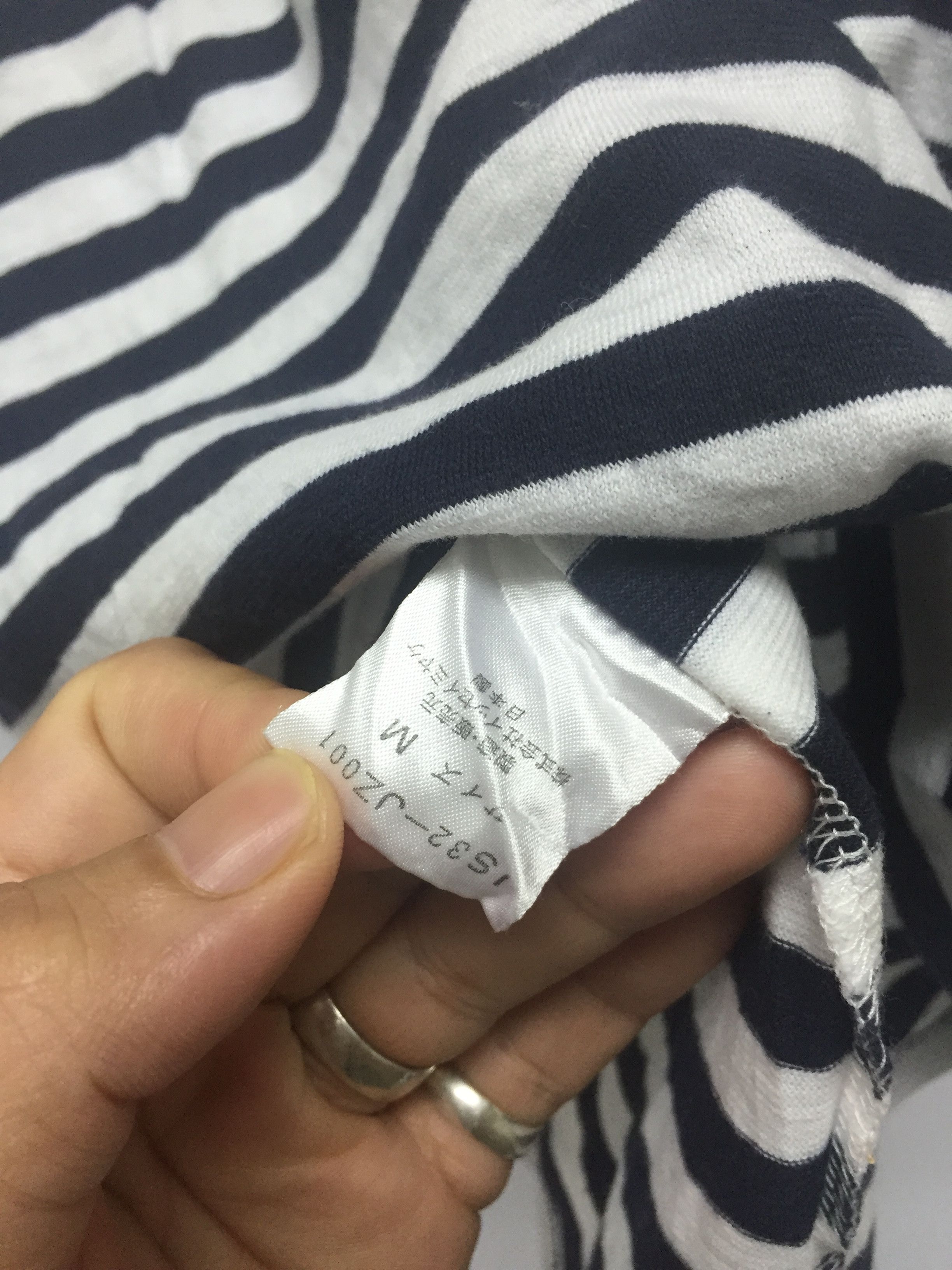 Issey Miyake × Tsumori Chisato 90s Care tag Prison Stripe tee Size US M / EU 48-50 / 2 - 6 Thumbnail