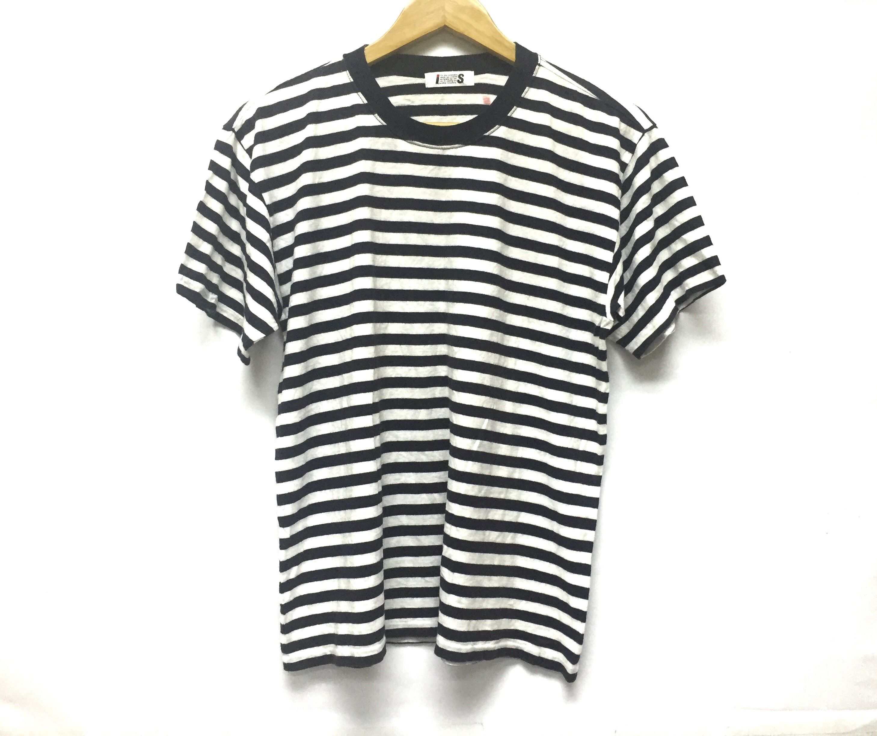 Issey Miyake × Tsumori Chisato 90s Care tag Prison Stripe tee Size US M / EU 48-50 / 2 - 3 Thumbnail