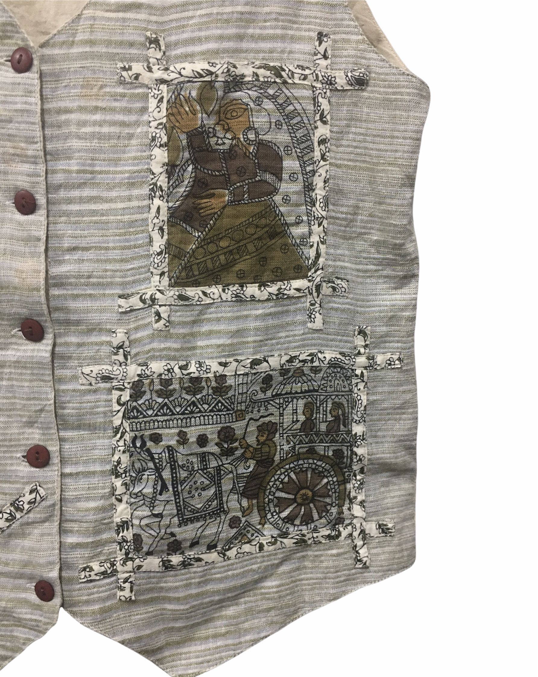 Japanese Brand × Vintage Vintage Vest Patchwork Style Inspired Kapital Size 34R - 3 Thumbnail