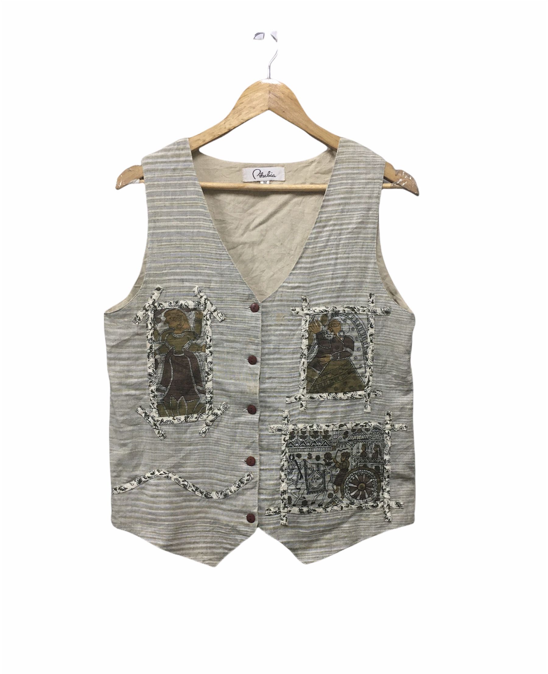Vintage Vest Patchwork Style Inspired Kapital