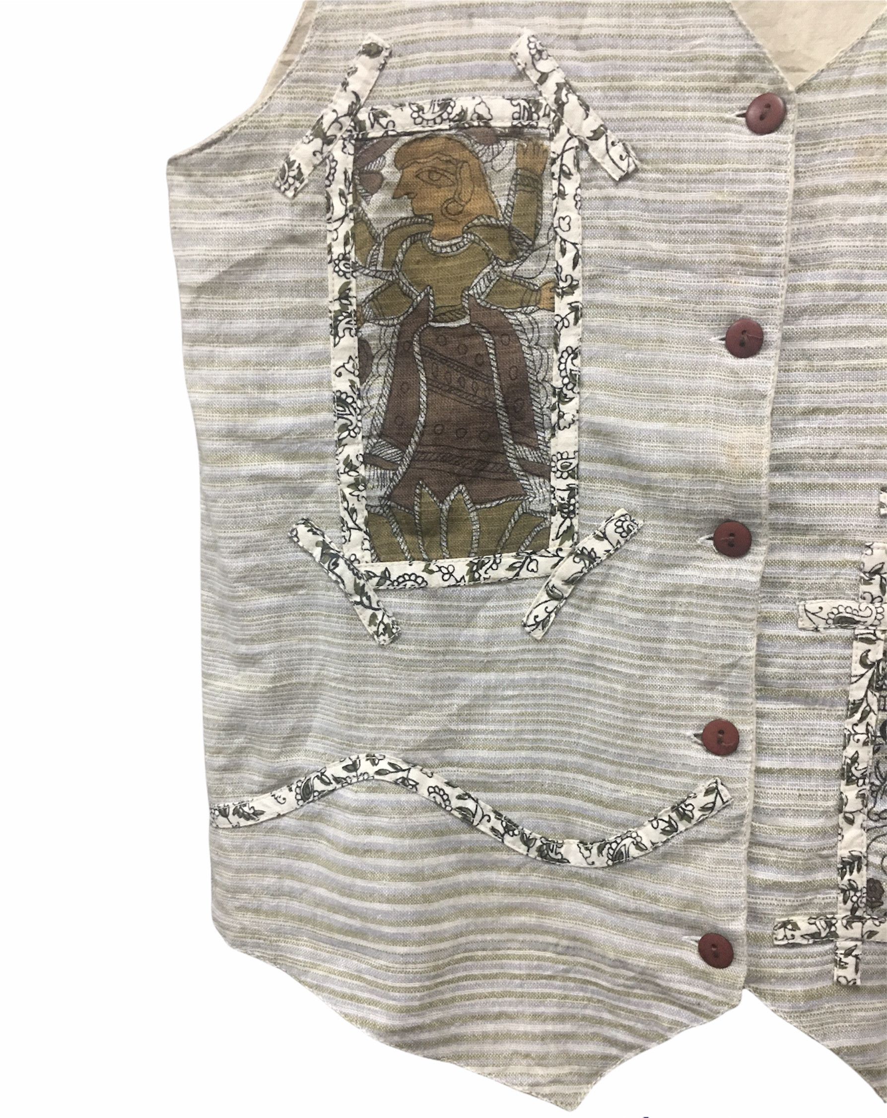 Japanese Brand × Vintage Vintage Vest Patchwork Style Inspired Kapital Size 34R - 4 Thumbnail