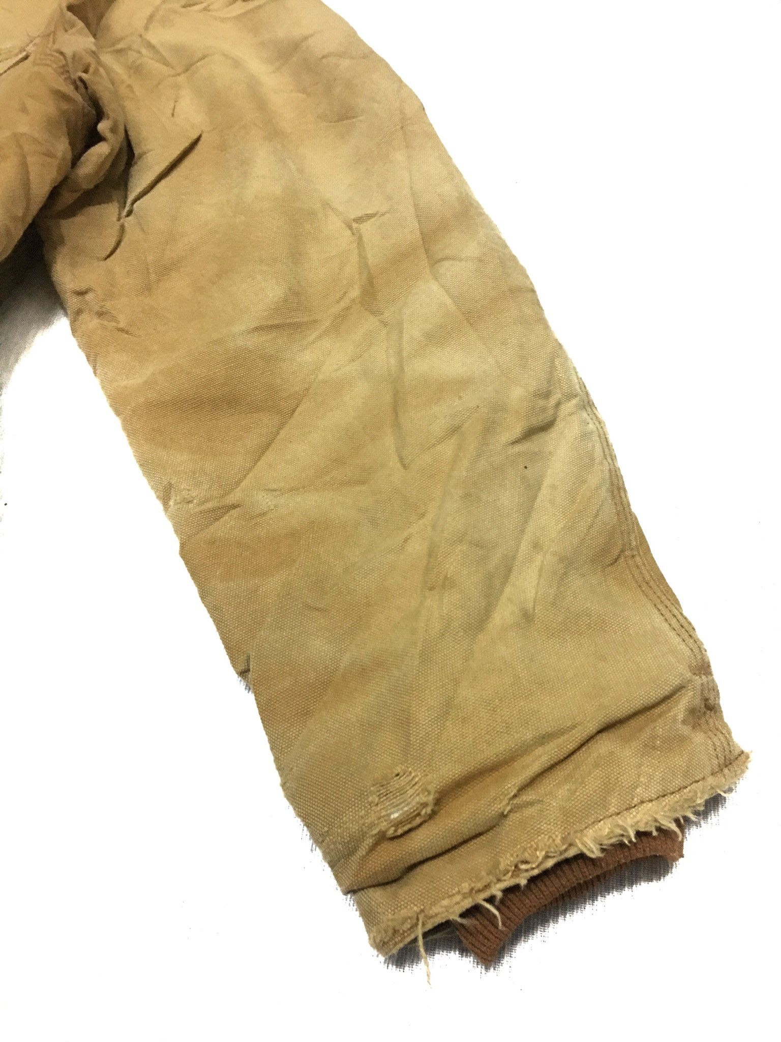 Carhartt Crazy distressed Vintage 90s Carhartt Canvas work jacket Size US L / EU 52-54 / 3 - 3 Thumbnail
