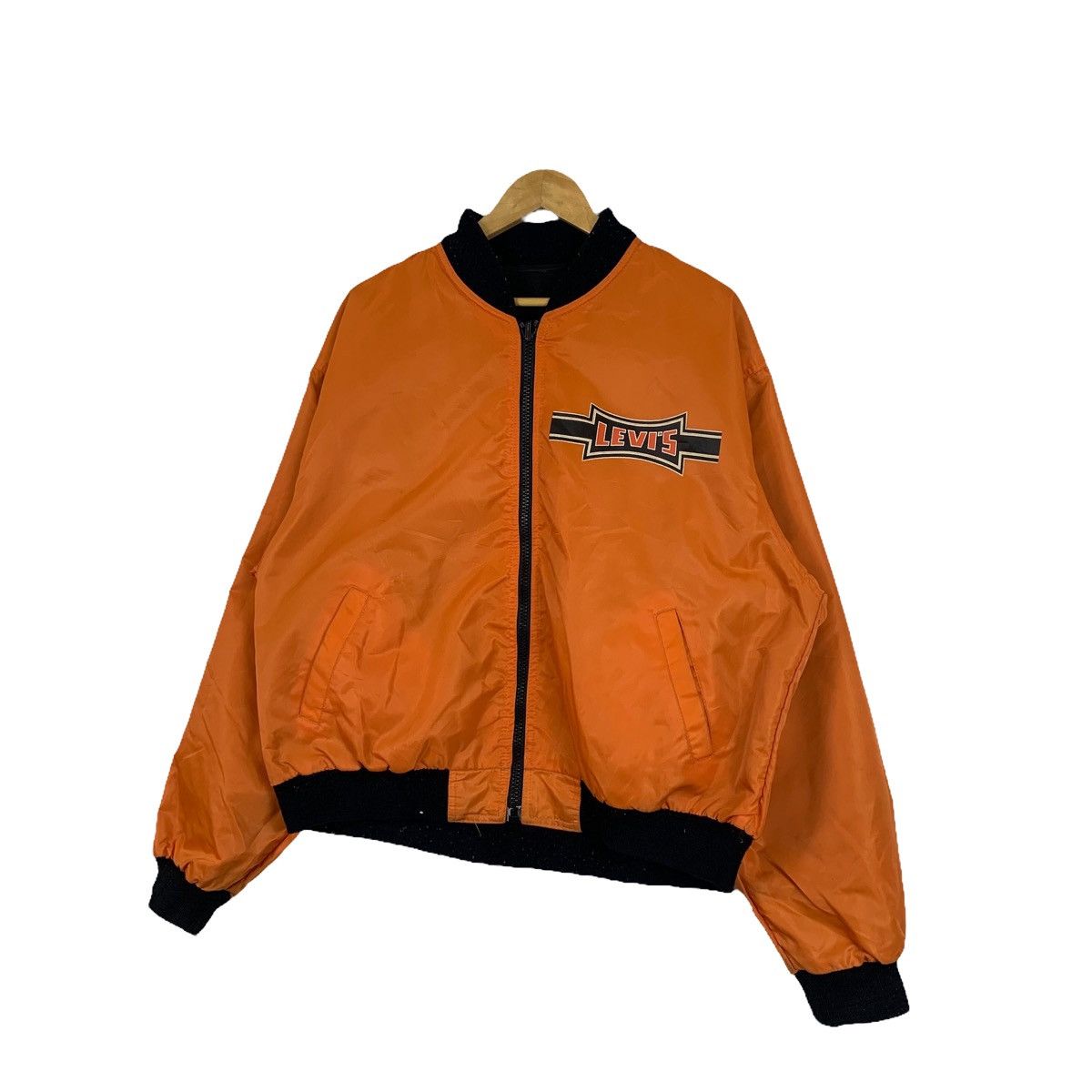 Levi's × Levi's Vintage Clothing × Vintage LEVIS Strauss Usa 1850 Worker Zipper Bomber Flight Jacket Size US XL / EU 56 / 4 - 8 Thumbnail