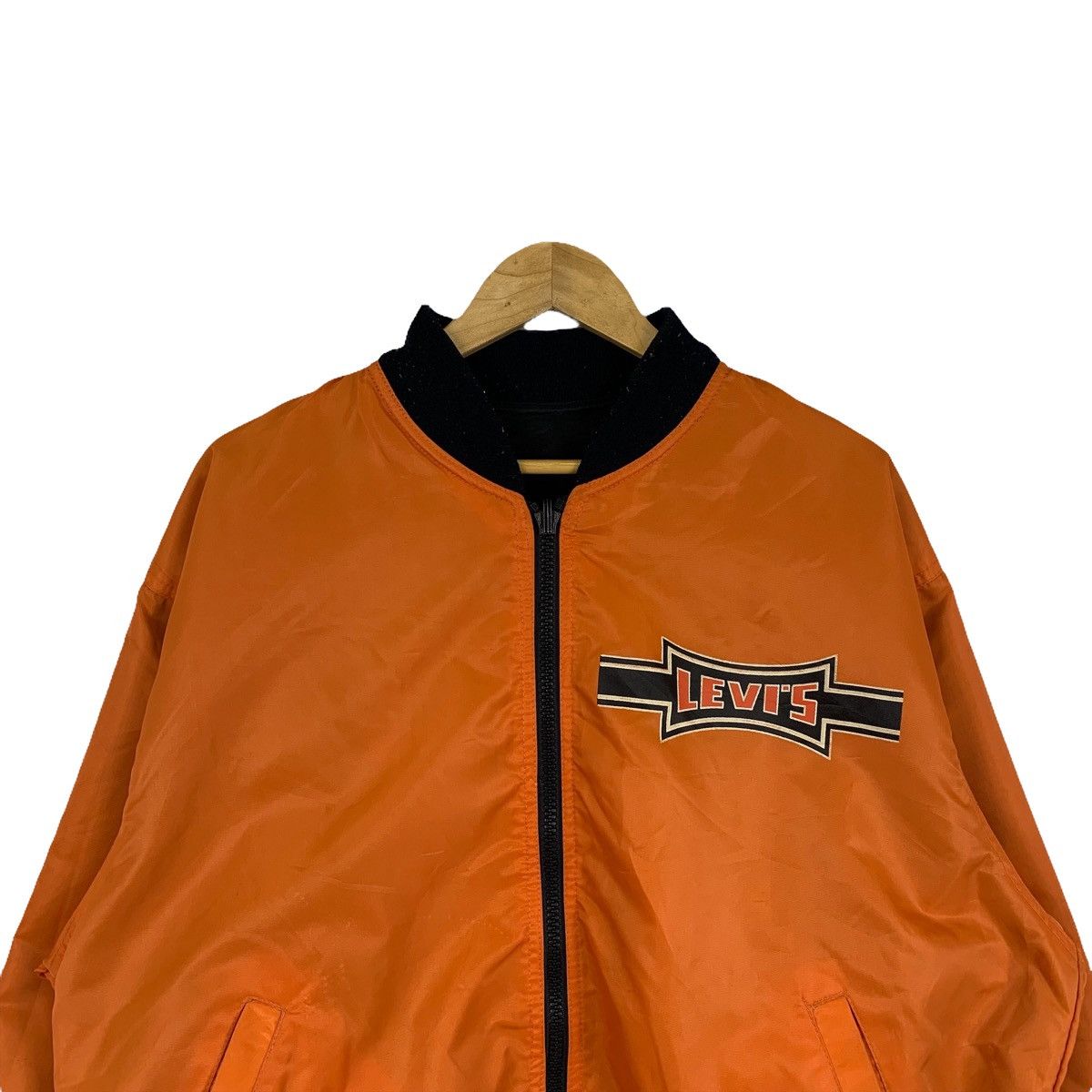 Levi's × Levi's Vintage Clothing × Vintage LEVIS Strauss Usa 1850 Worker Zipper Bomber Flight Jacket Size US XL / EU 56 / 4 - 10 Thumbnail
