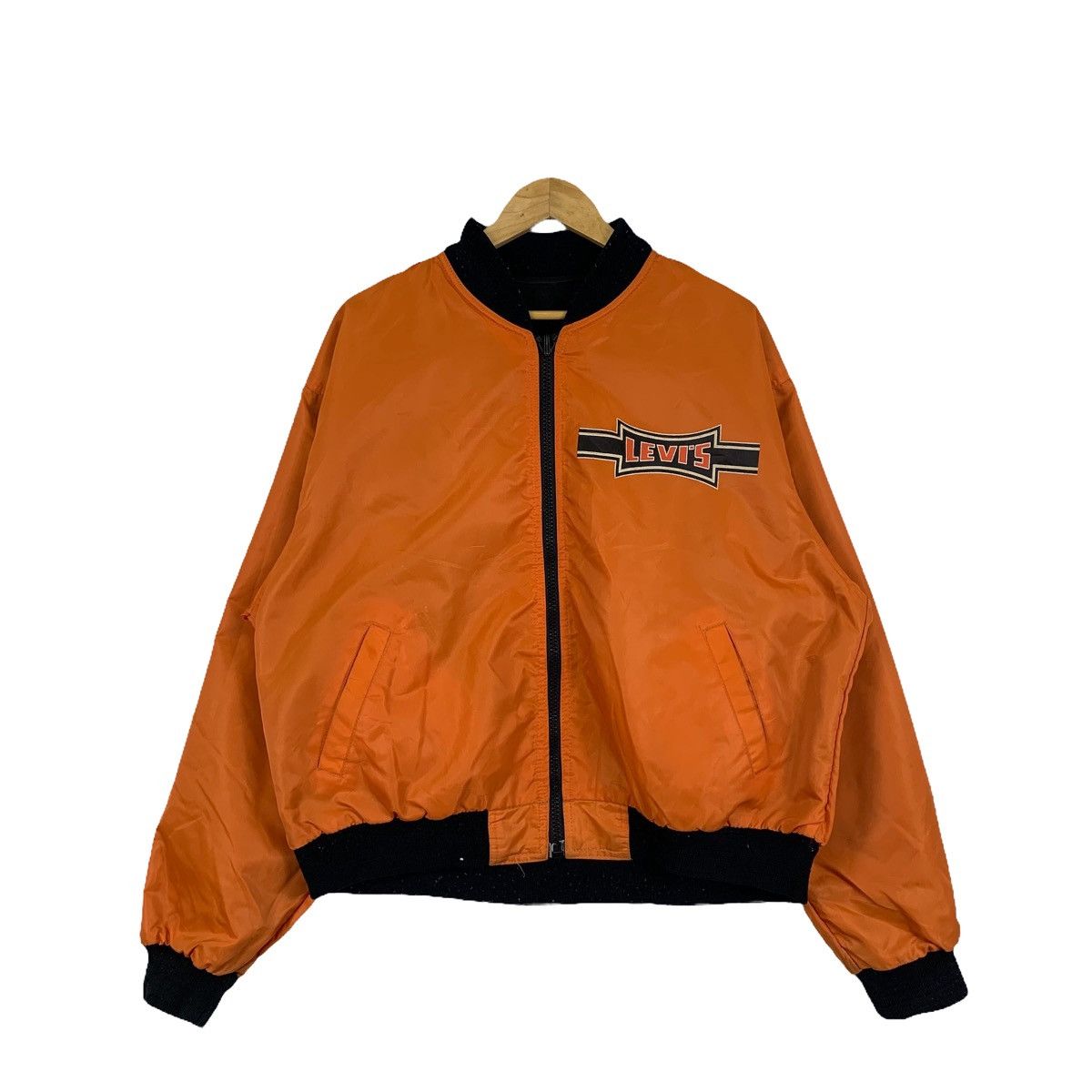 Levi's × Levi's Vintage Clothing × Vintage LEVIS Strauss Usa 1850 Worker Zipper Bomber Flight Jacket Size US XL / EU 56 / 4 - 1 Thumbnail