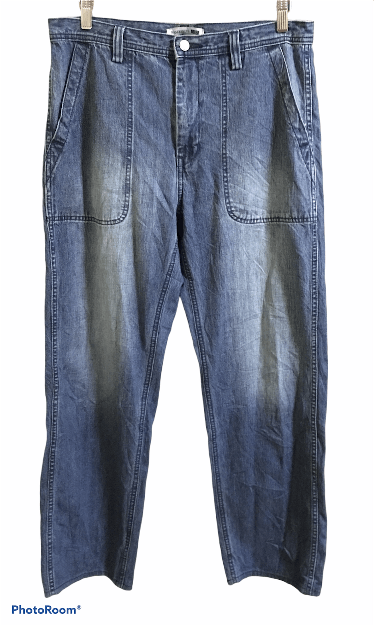 Indigo × JW Anderson J.W.Anderson X Uniqlo Collabs Indigo Denim Pant Size US 34 / EU 50 - 1 Thumbnail