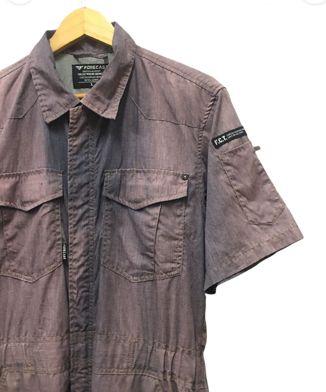 Japanese Brand Rare Vintage Forecast Distressed design Size US 30 / EU 46 - 3 Thumbnail