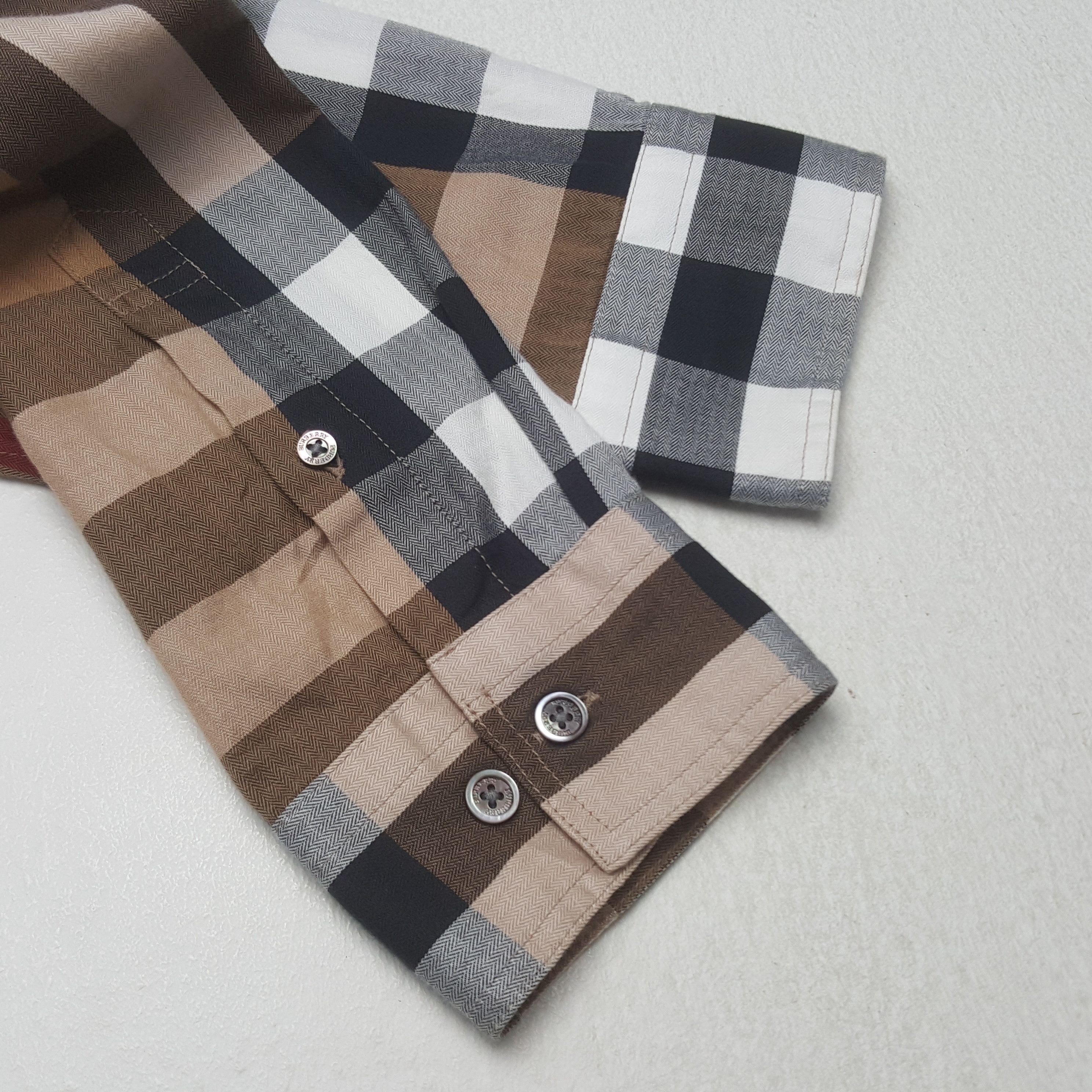 Burberry × Vintage Vintage Burberry Nova Check Long Sleeve Shirt Size US L / EU 52-54 / 3 - 5 Thumbnail