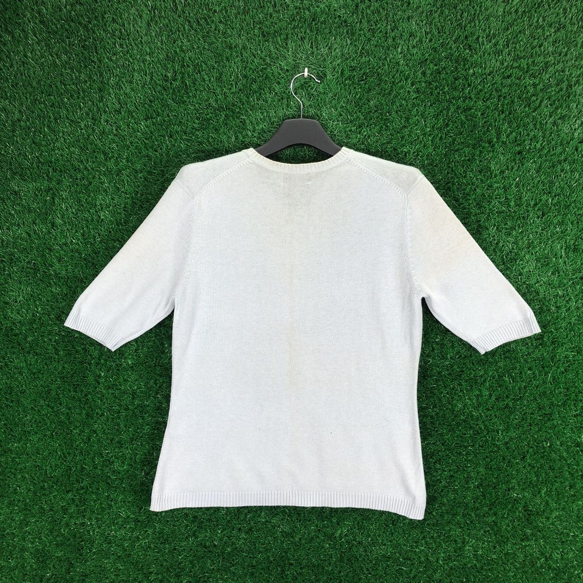 Issey Miyake Vintage IY Basics Issey Miyake Knit V-Neck Tee Size US XS / EU 42 / 0 - 4 Thumbnail
