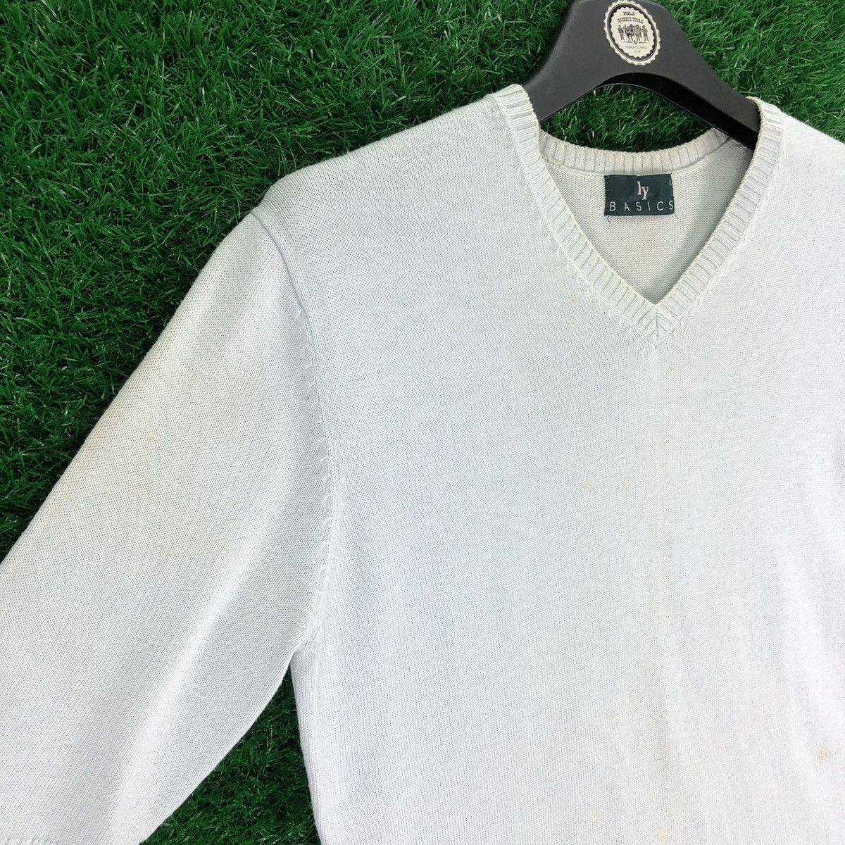 Issey Miyake Vintage IY Basics Issey Miyake Knit V-Neck Tee Size US XS / EU 42 / 0 - 2 Thumbnail