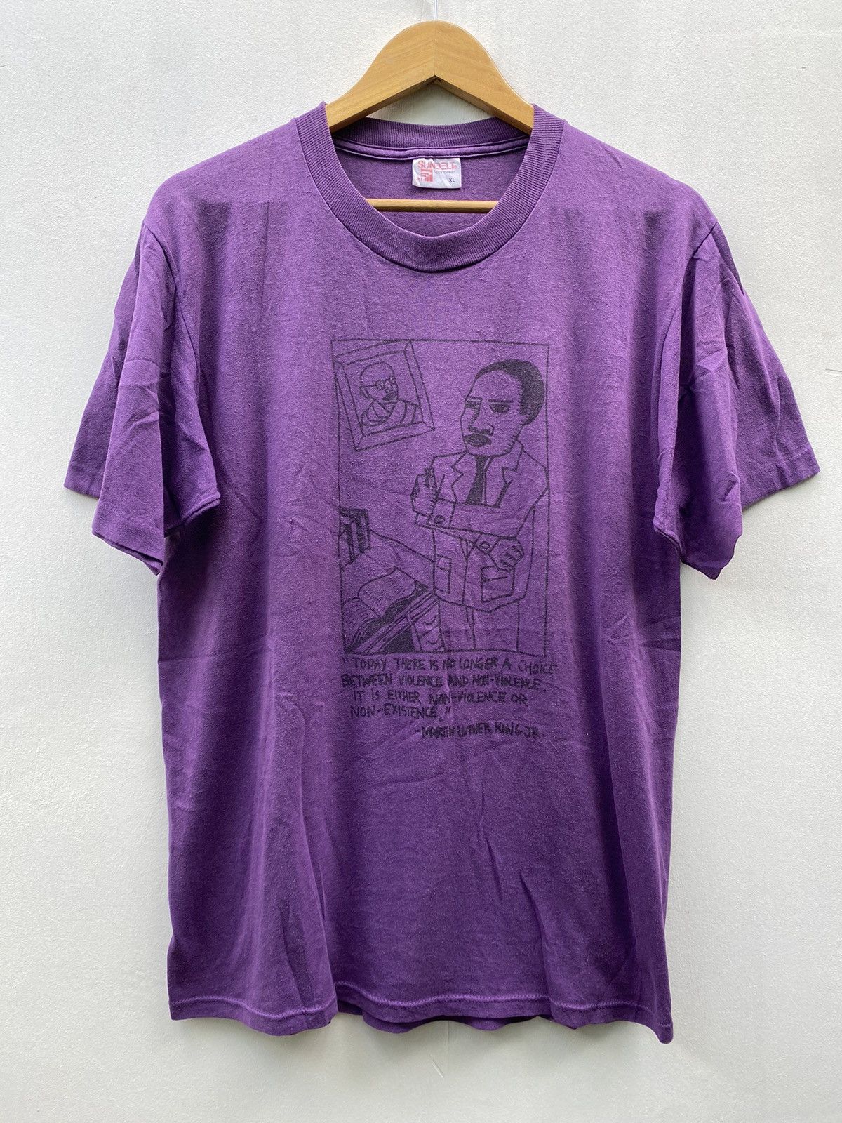 Vintage Martin Luther king JR purple t-shirt