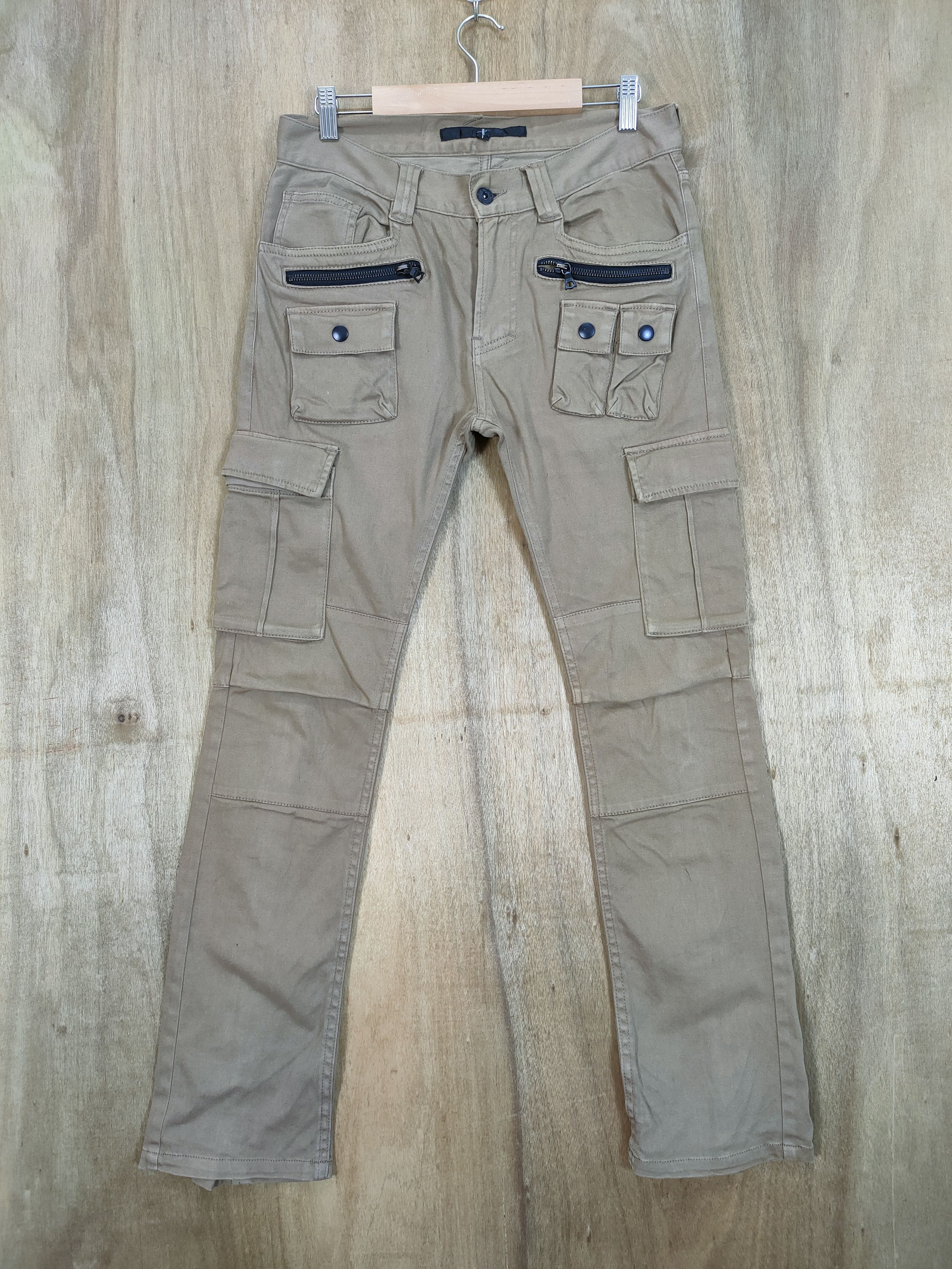 NO ID NO ID FLARE CARGO PANTS MULTIPOCKET TACTICAL Size US 30 / EU 46 - 1 Thumbnail