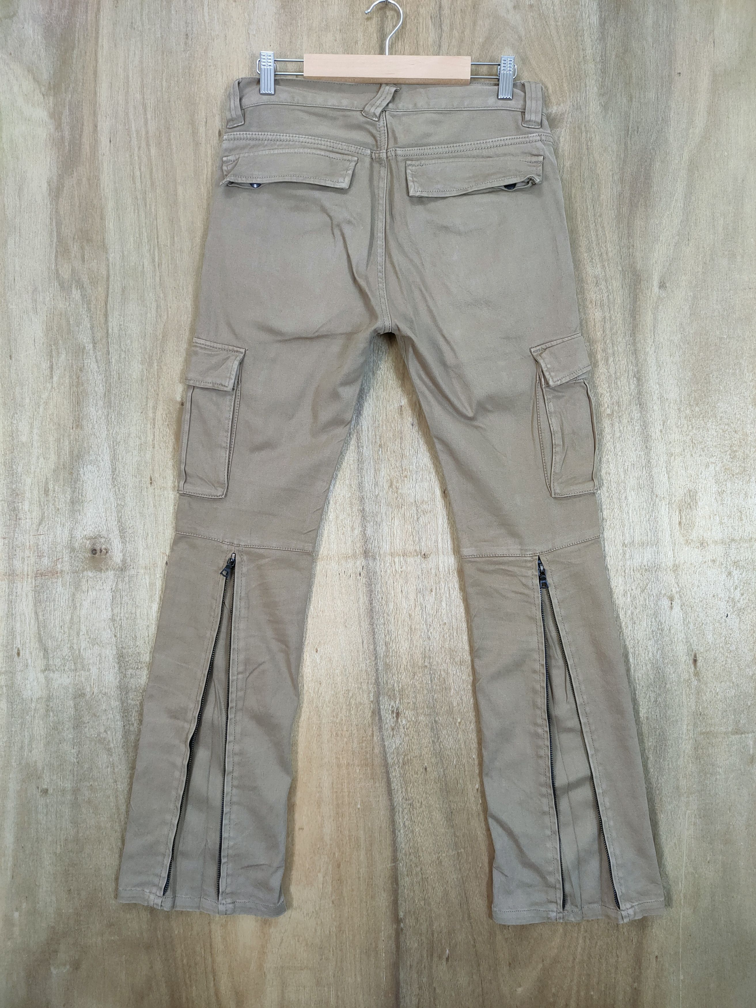 NO ID NO ID FLARE CARGO PANTS MULTIPOCKET TACTICAL Size US 30 / EU 46 - 2 Thumbnail