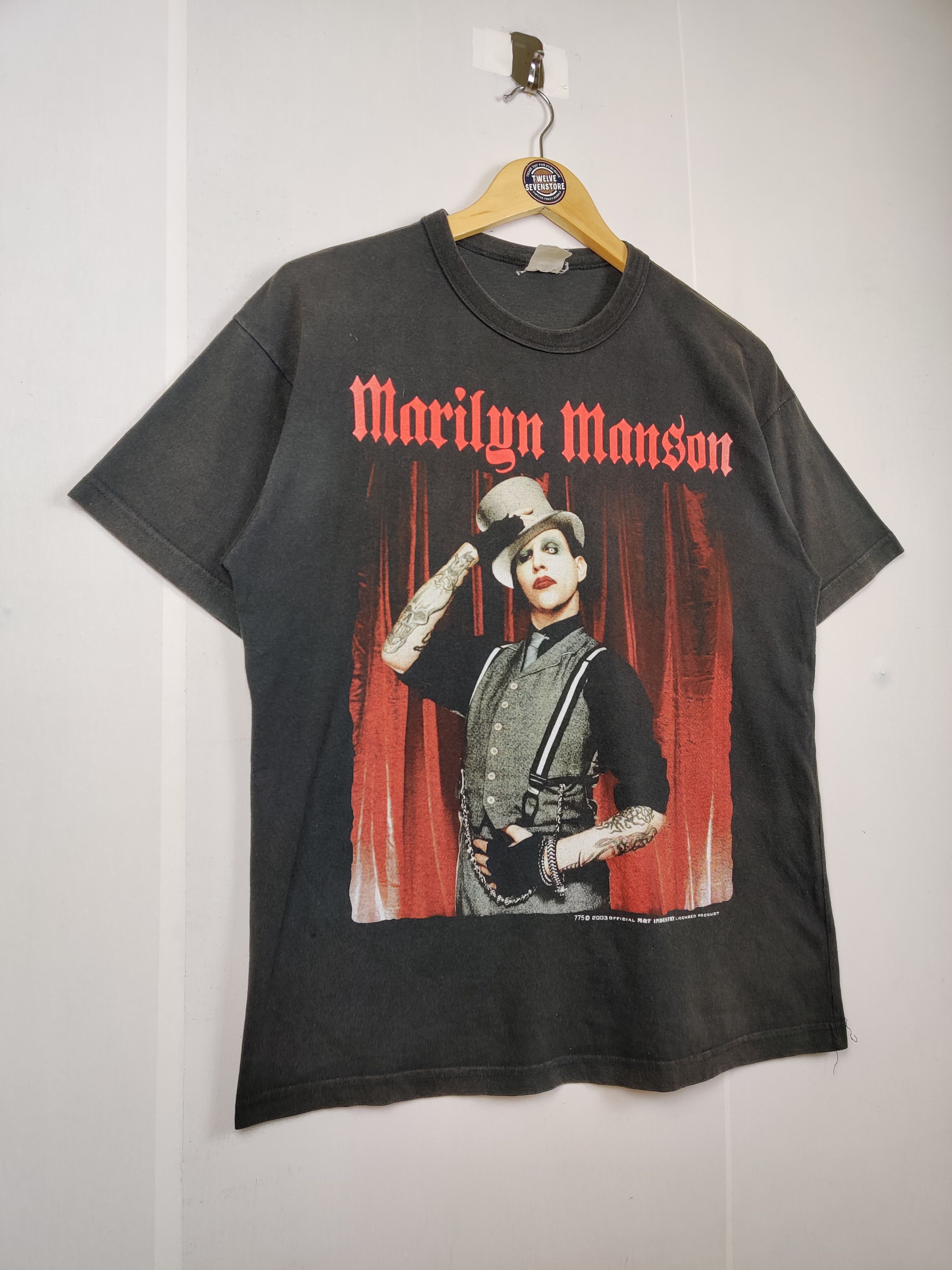 Band Tees Vintage Marilyn Manson Band Tee Tshirt Size US L / EU 52-54 / 3 - 4 Thumbnail