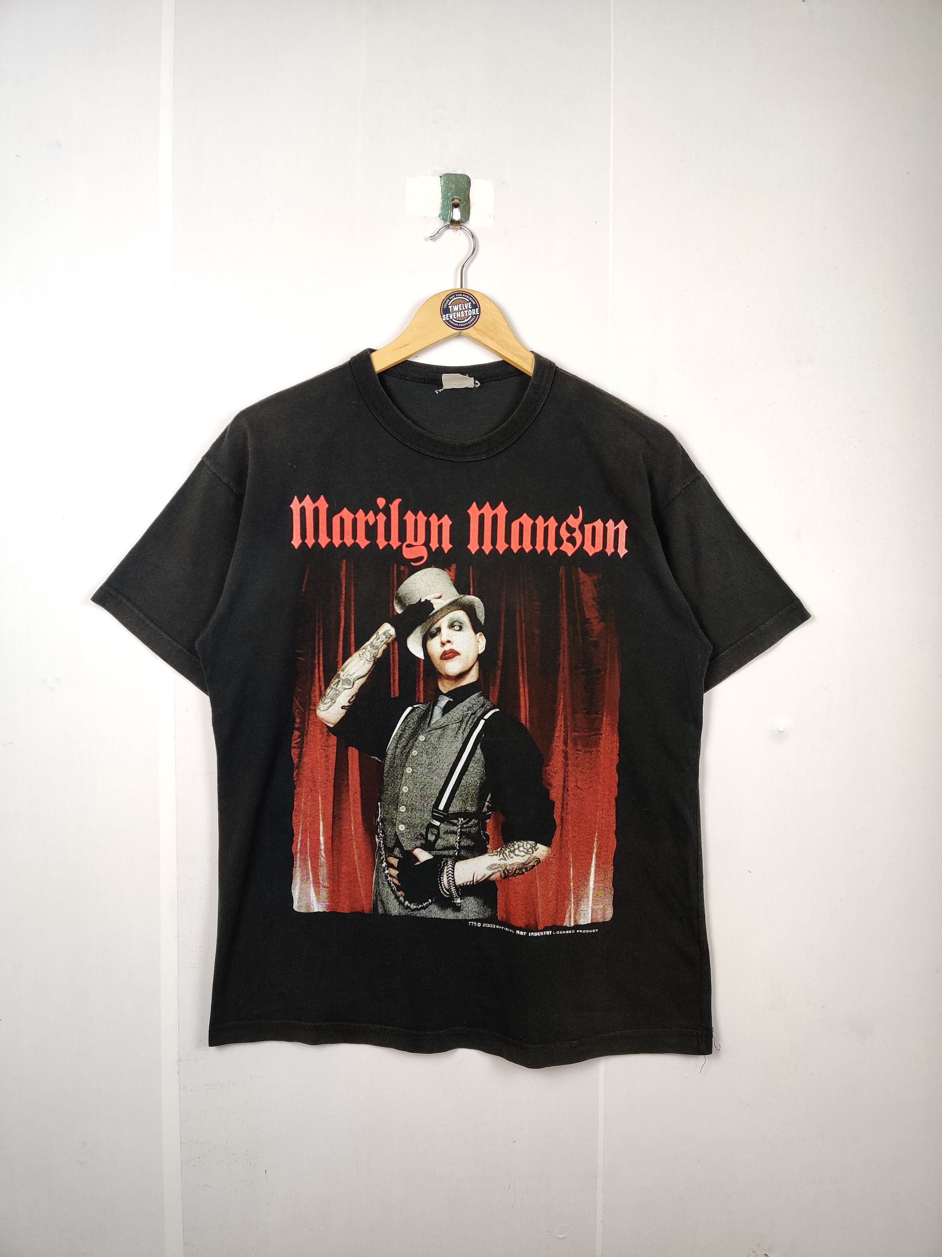 Band Tees Vintage Marilyn Manson Band Tee Tshirt Size US L / EU 52-54 / 3 - 1 Thumbnail