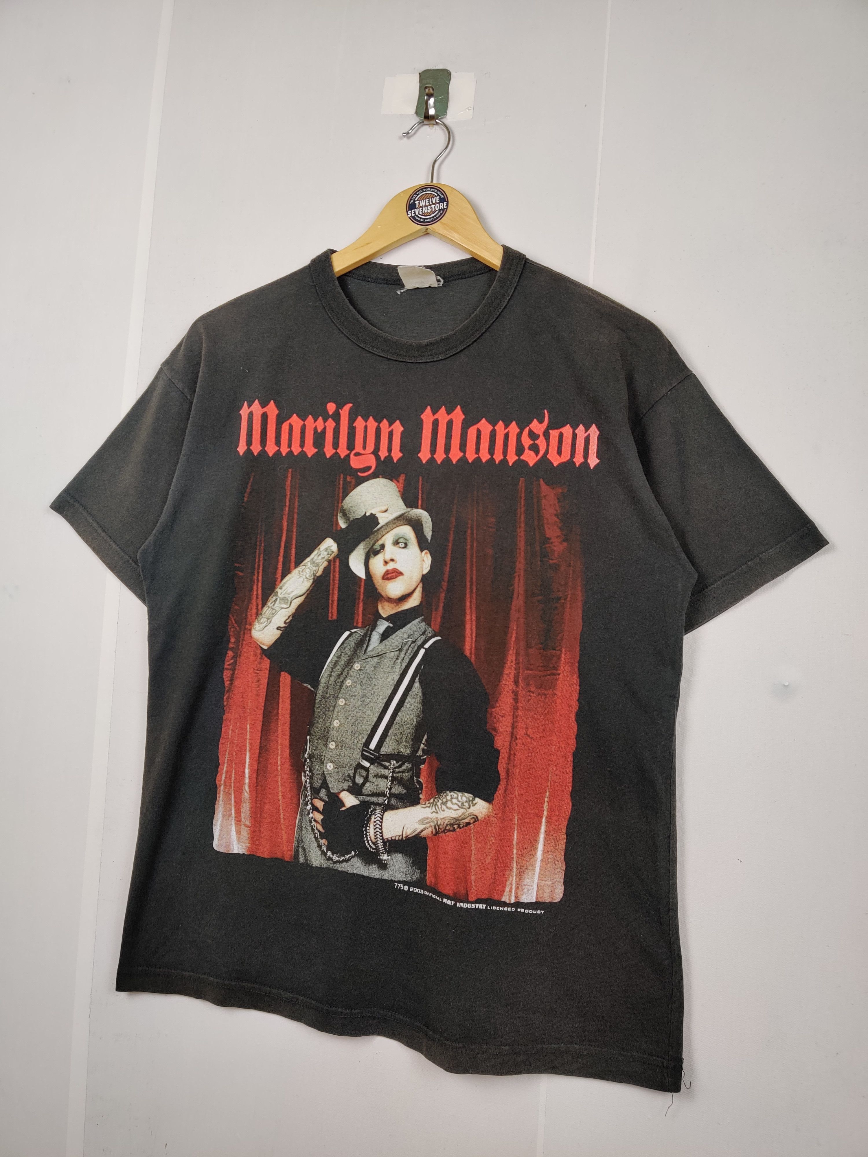 Band Tees Vintage Marilyn Manson Band Tee Tshirt Size US L / EU 52-54 / 3 - 2 Thumbnail