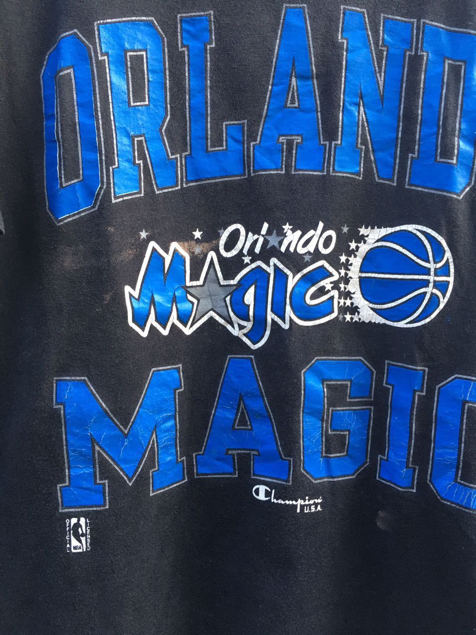 Champion × NBA Vintage 90s Olando Magic Basketball x champion black shirt Size US L / EU 52-54 / 3 - 4 Thumbnail