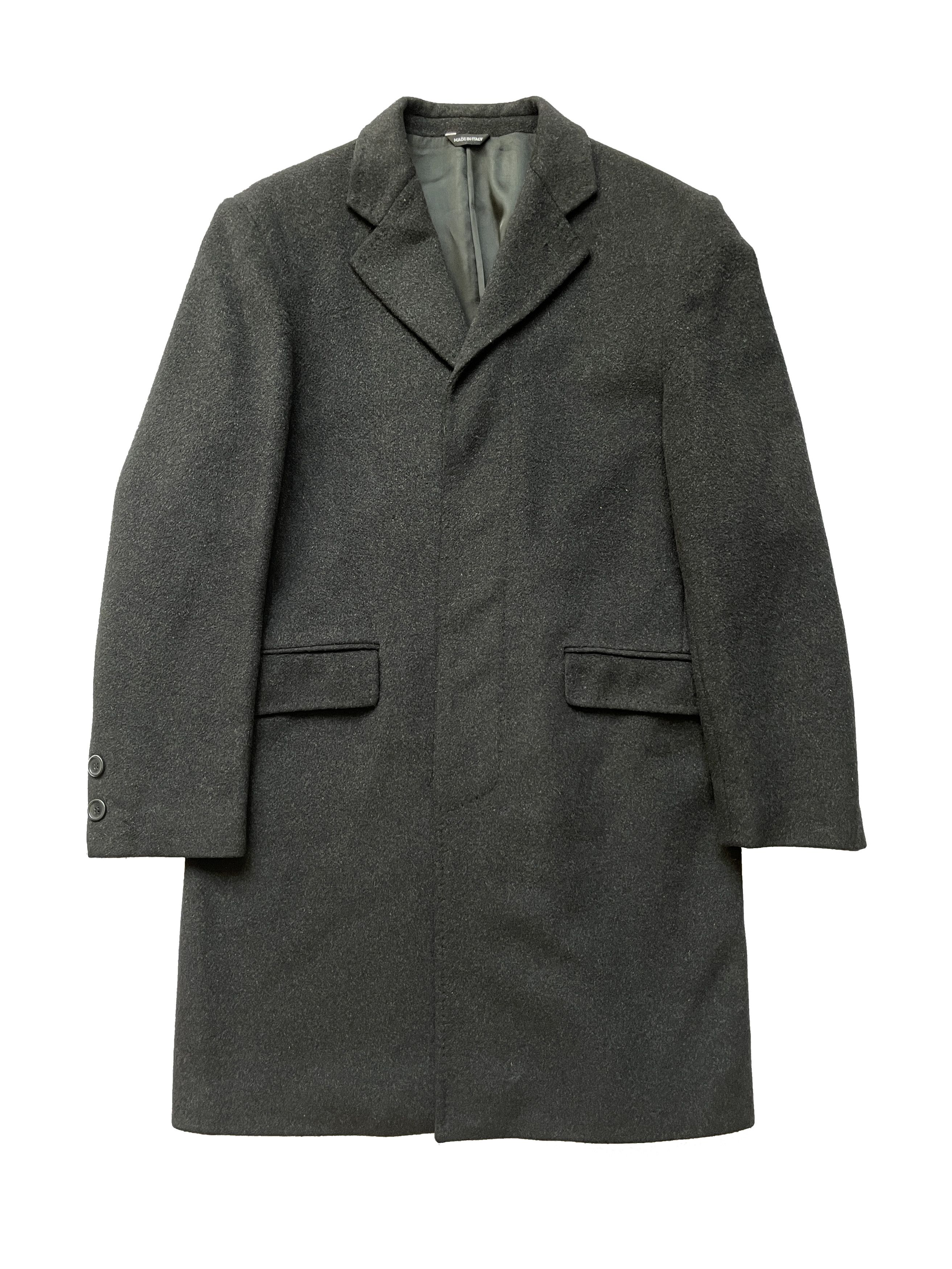 Alexander's Men Black wool top Coat 42/S