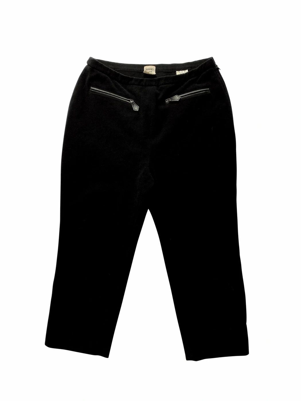 Hermes ⚡️QUICK SALE⚡️Hermès by Margiela Black Cropped Pant Trousers Size 27" / US 4 / IT 40 - 1 Thumbnail