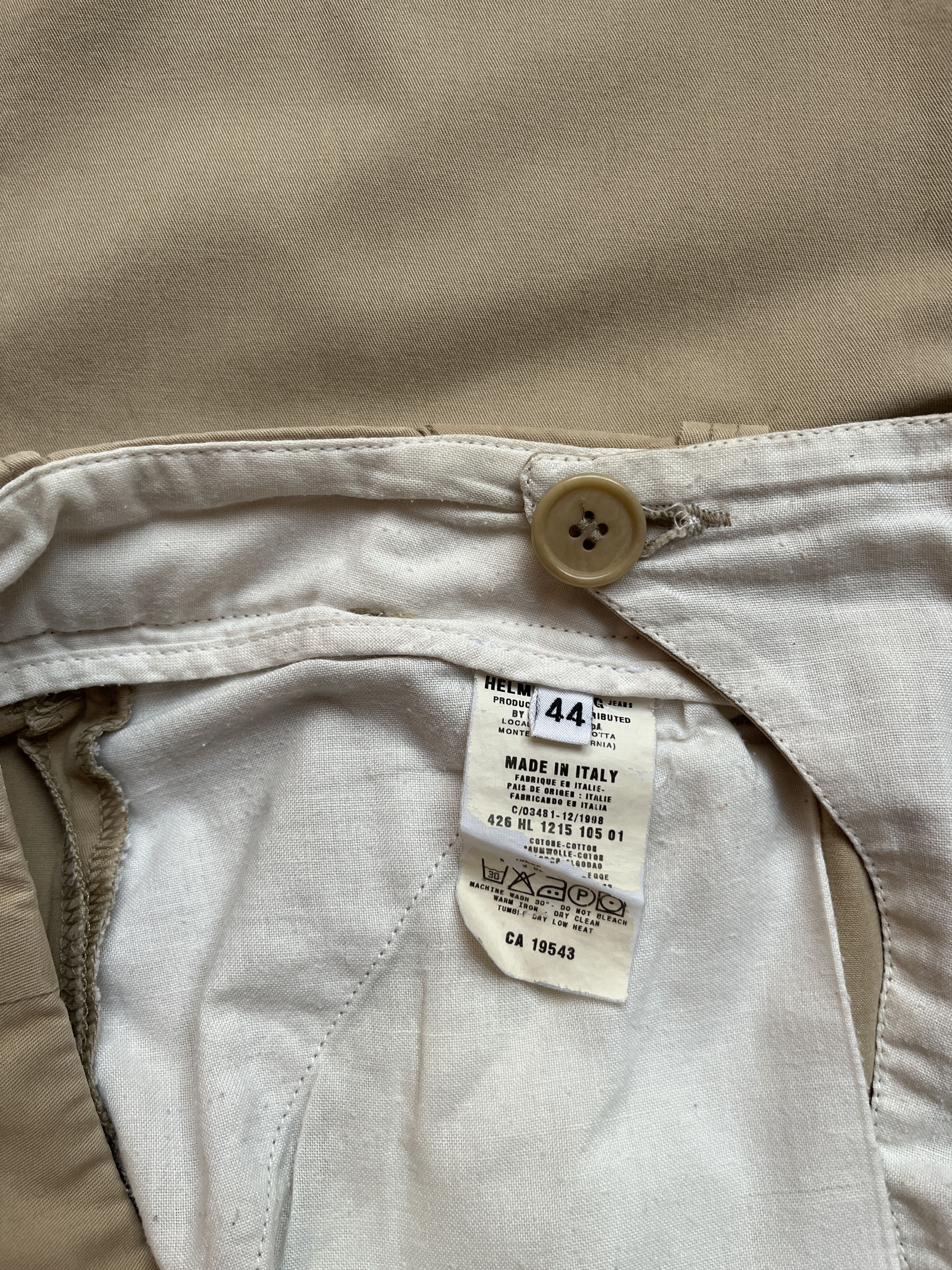 Helmut Lang ⚡️QUICK SALE⚡️1998 Helmut Lang Beige Chinos Pants Trousers Size US 29 - 4 Thumbnail