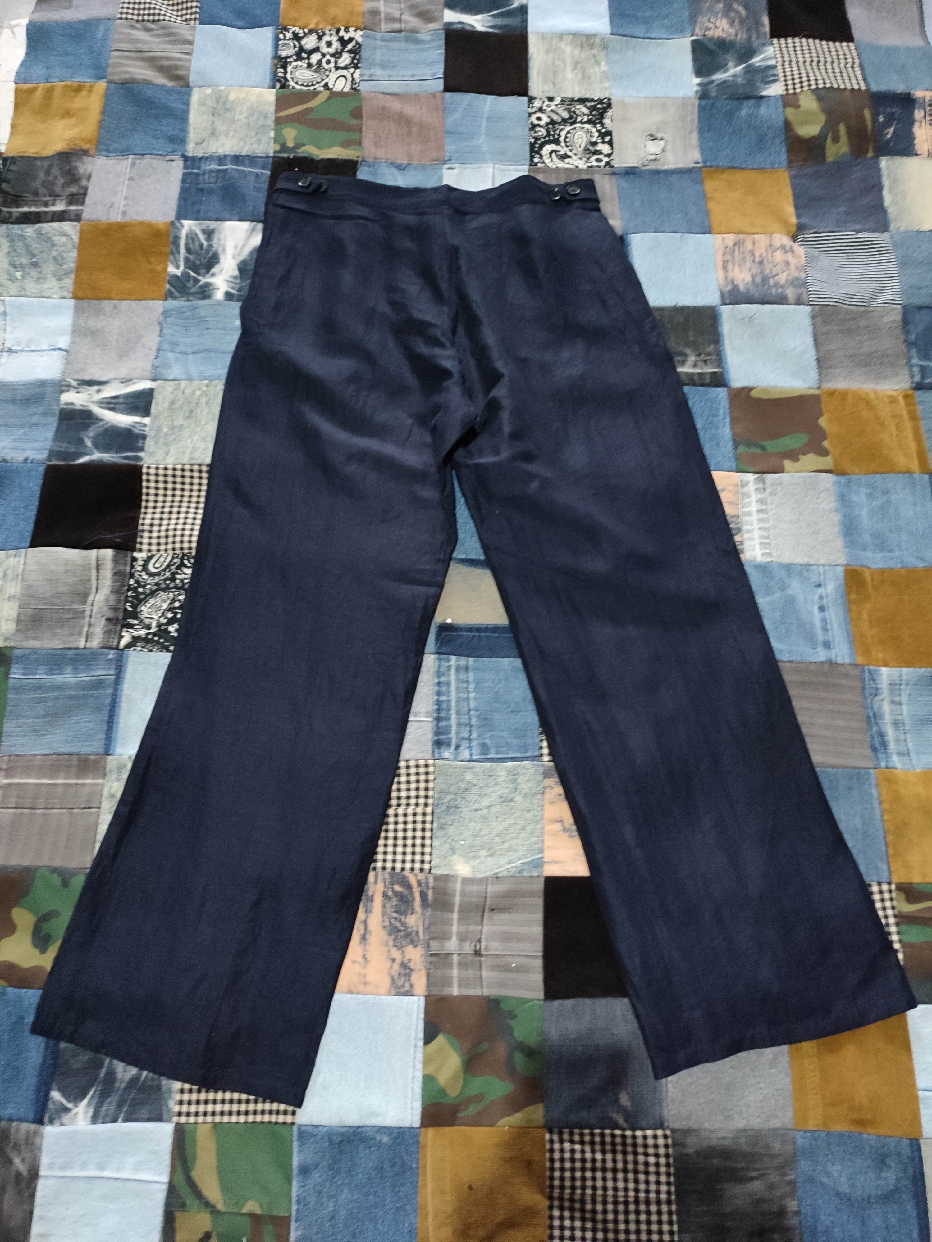 Yohji Yamamoto 🔥Yohji Yamamoto + Noir Rayon & Ramie Material Pants Size 30" / US 8 / IT 44 - 6 Thumbnail