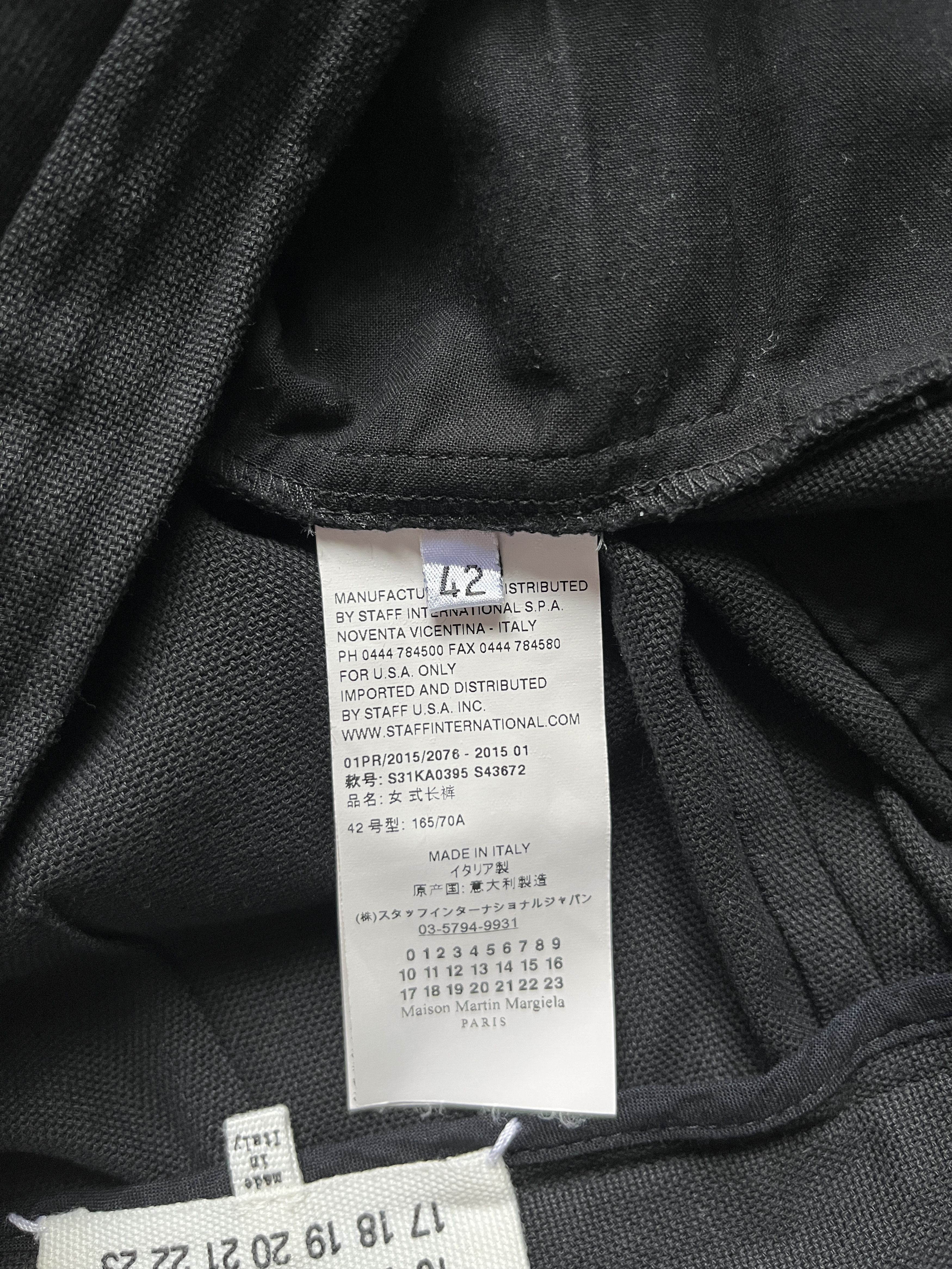 Maison Margiela ⚡️QUICK SALE⚡️2015 Maison Margiela Black Pants Trousers Size 28" / US 6 / IT 42 - 5 Thumbnail