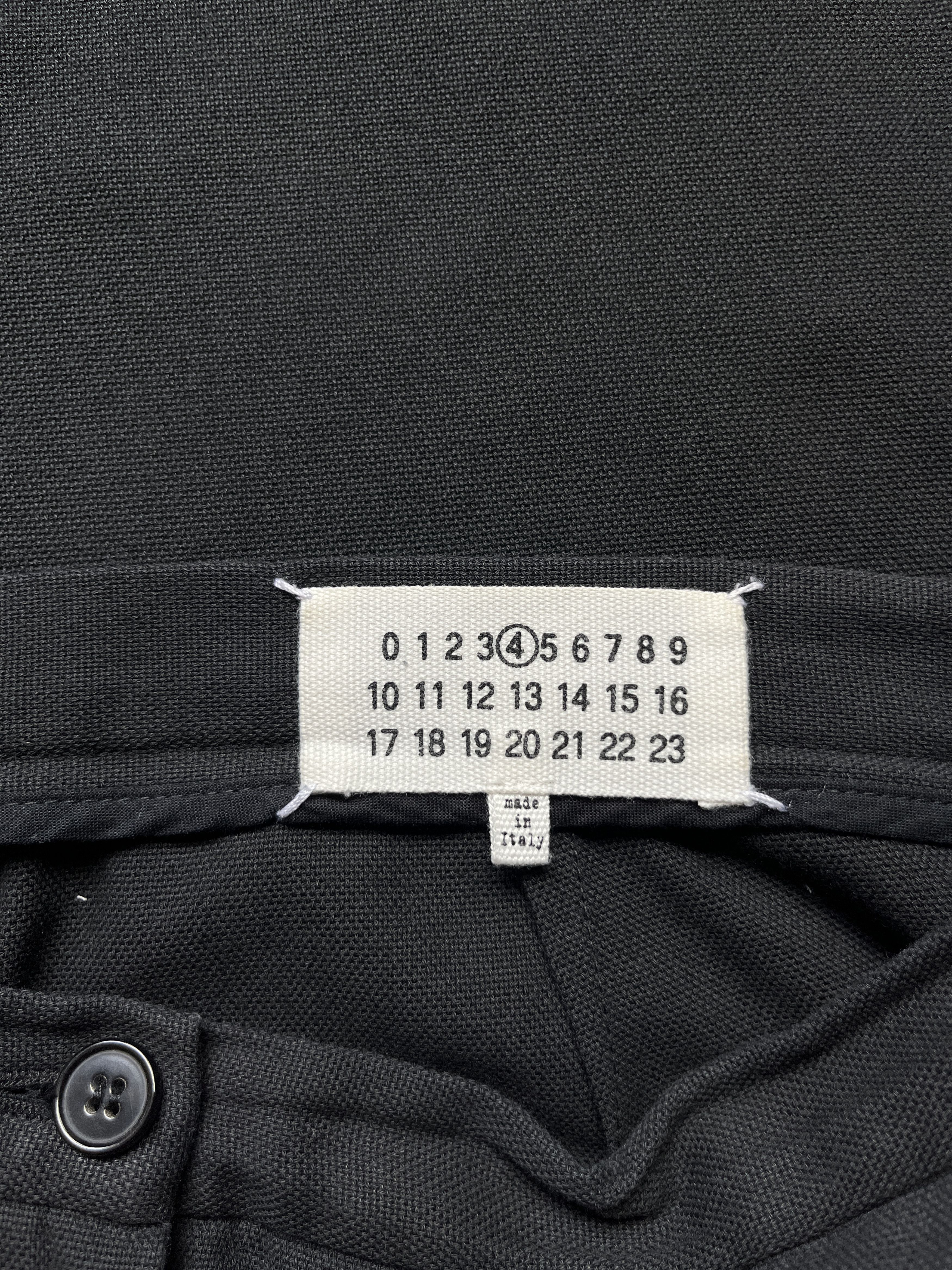 Maison Margiela ⚡️QUICK SALE⚡️2015 Maison Margiela Black Pants Trousers Size 28" / US 6 / IT 42 - 3 Thumbnail