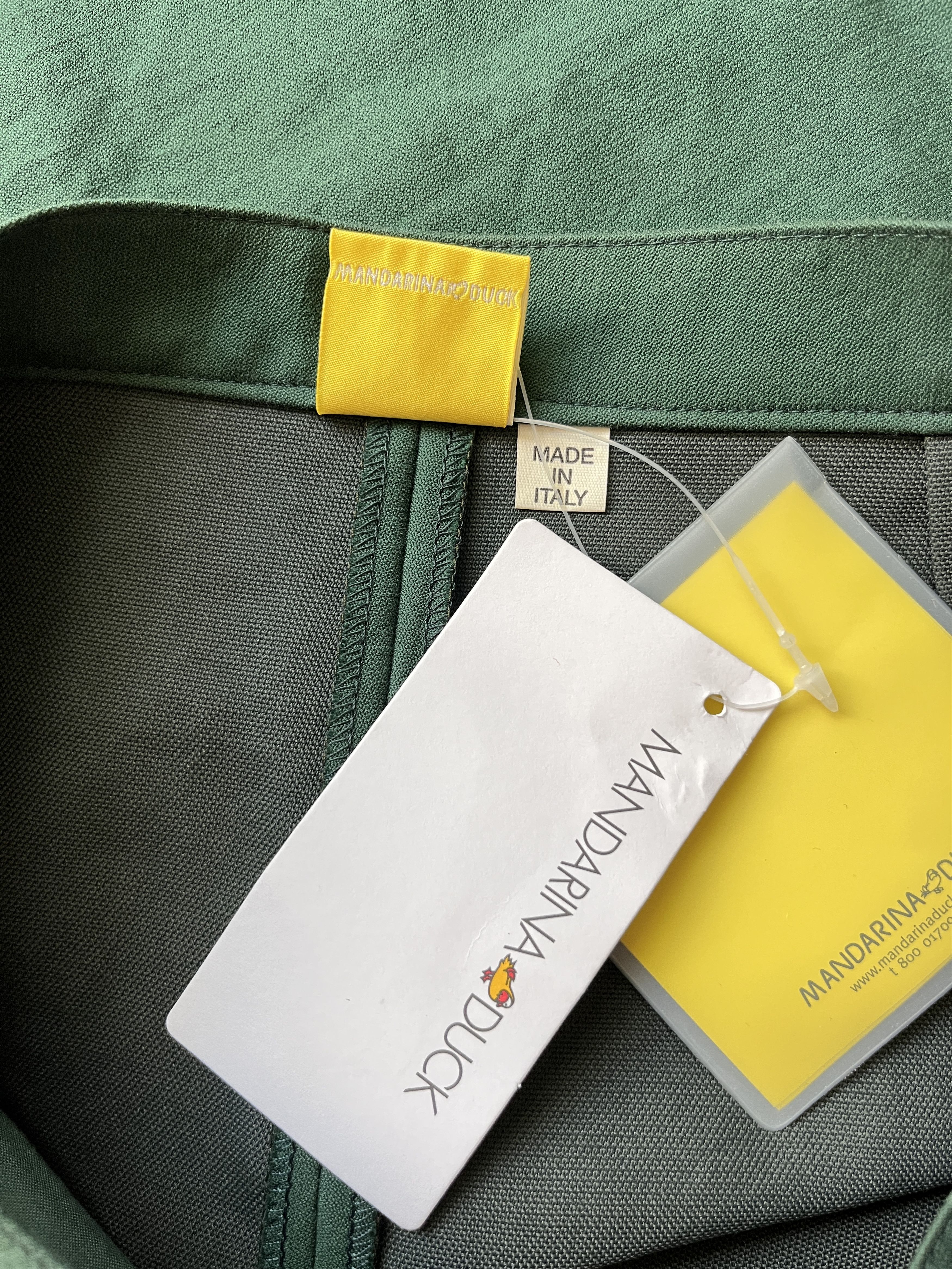 Mandarina Duck ⚡️QUICK SALE⚡️2000s' Mandarina Duck Exowear Green Skirt Size 28" / US 6 / IT 42 - 4 Thumbnail